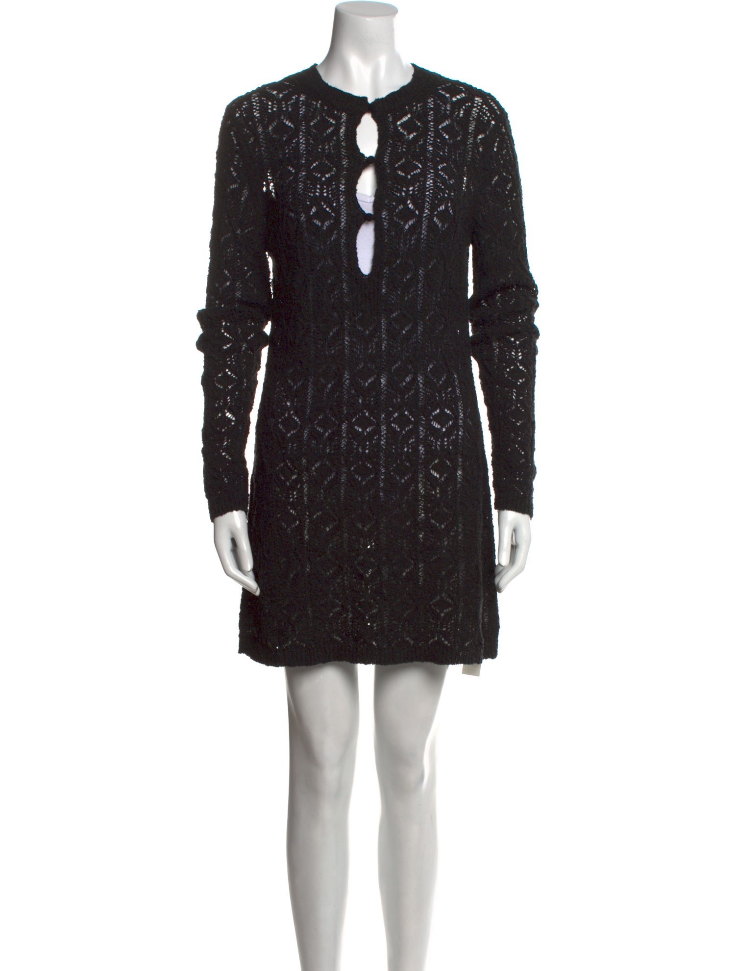 LOULOU Crew Neck Mini Dress