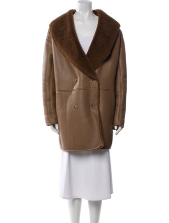 LOULOU Leather Fur Coat