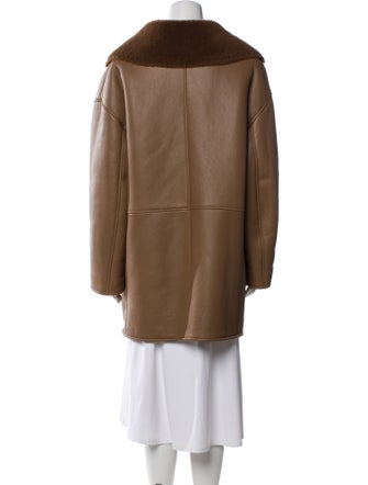 LOULOU Leather Fur Coat