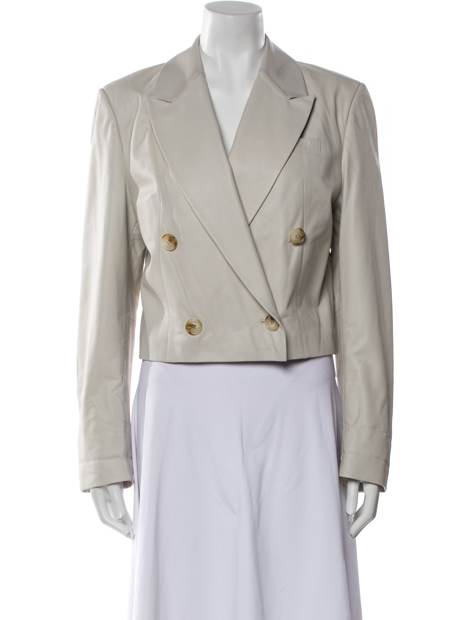 LOULOU Leather Blazer