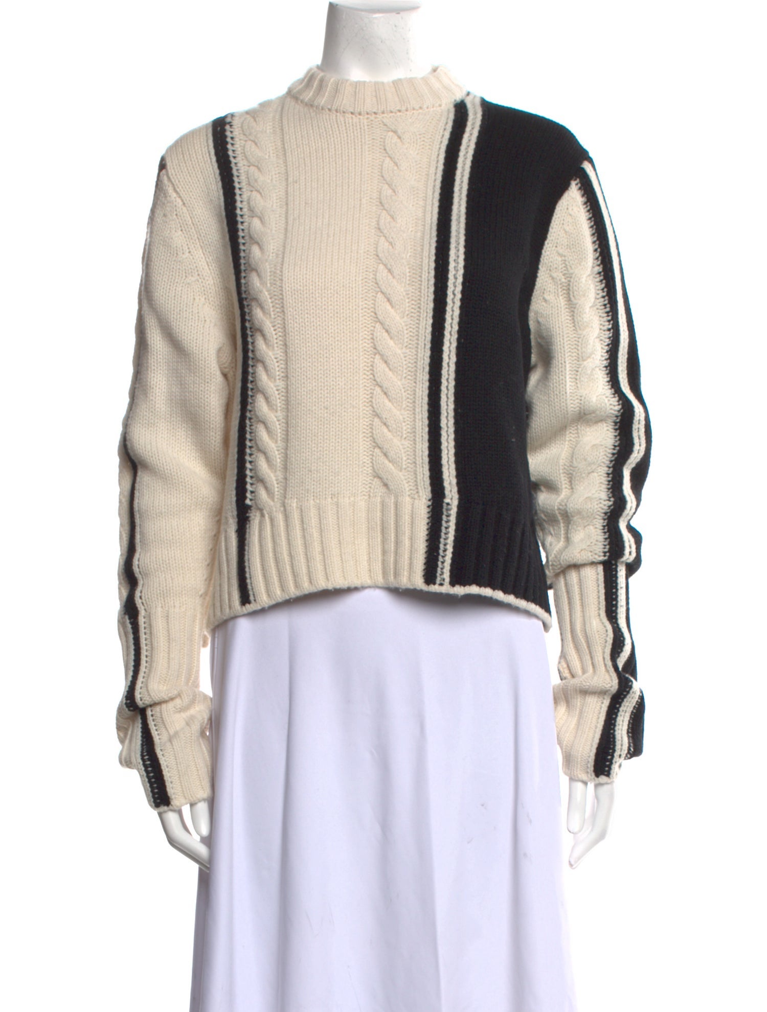 LOULOU Wool Striped Sweater