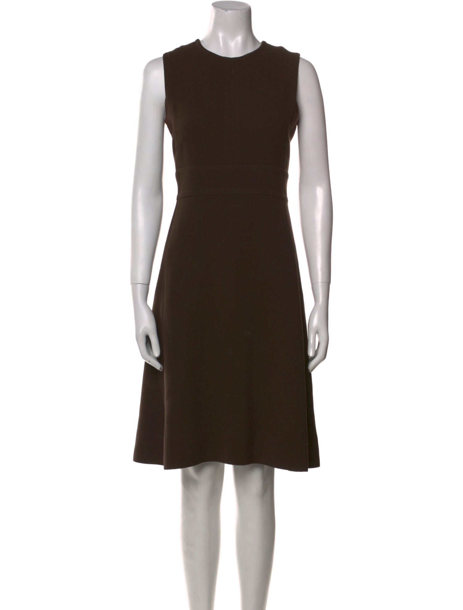 LOULOU Crew Neck Knee-Length Dress