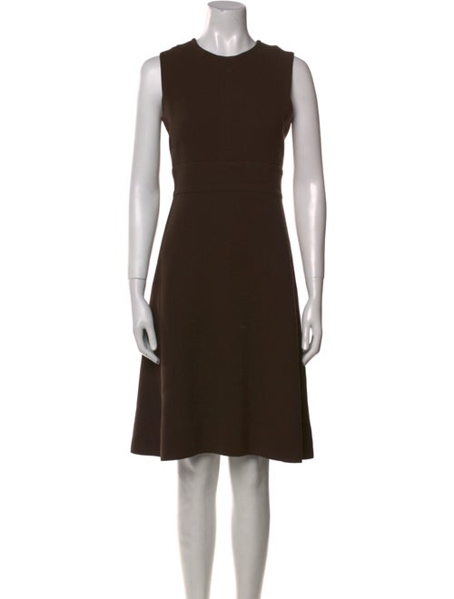 LOULOU Crew Neck Knee-Length Dress