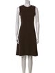 LOULOU Crew Neck Knee-Length Dress