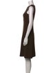 LOULOU Crew Neck Knee-Length Dress