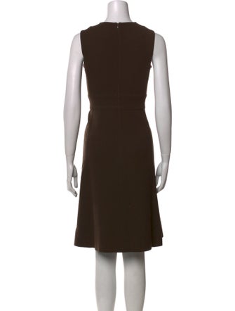 LOULOU Crew Neck Knee-Length Dress