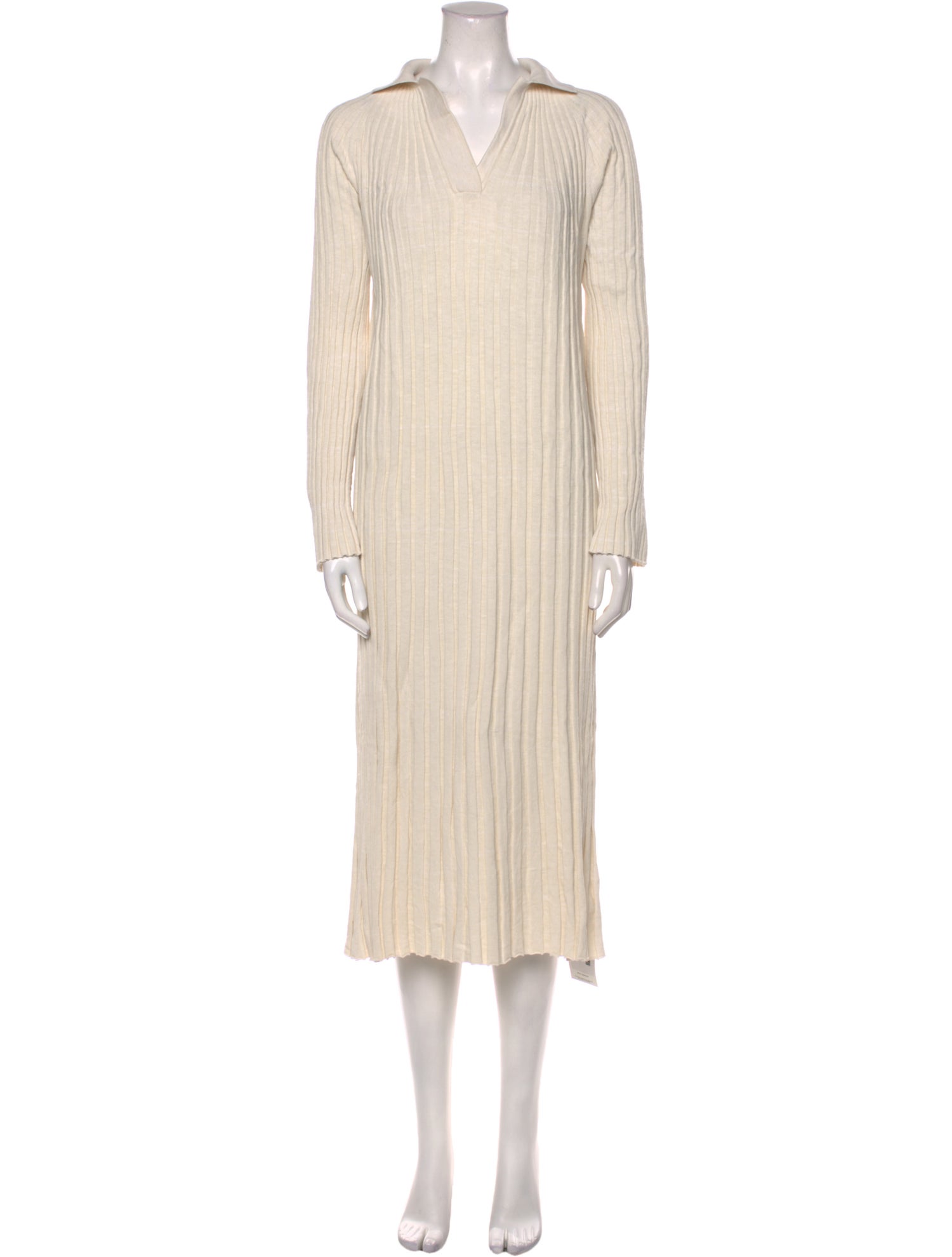 LOULOU Wool Midi Length Dress