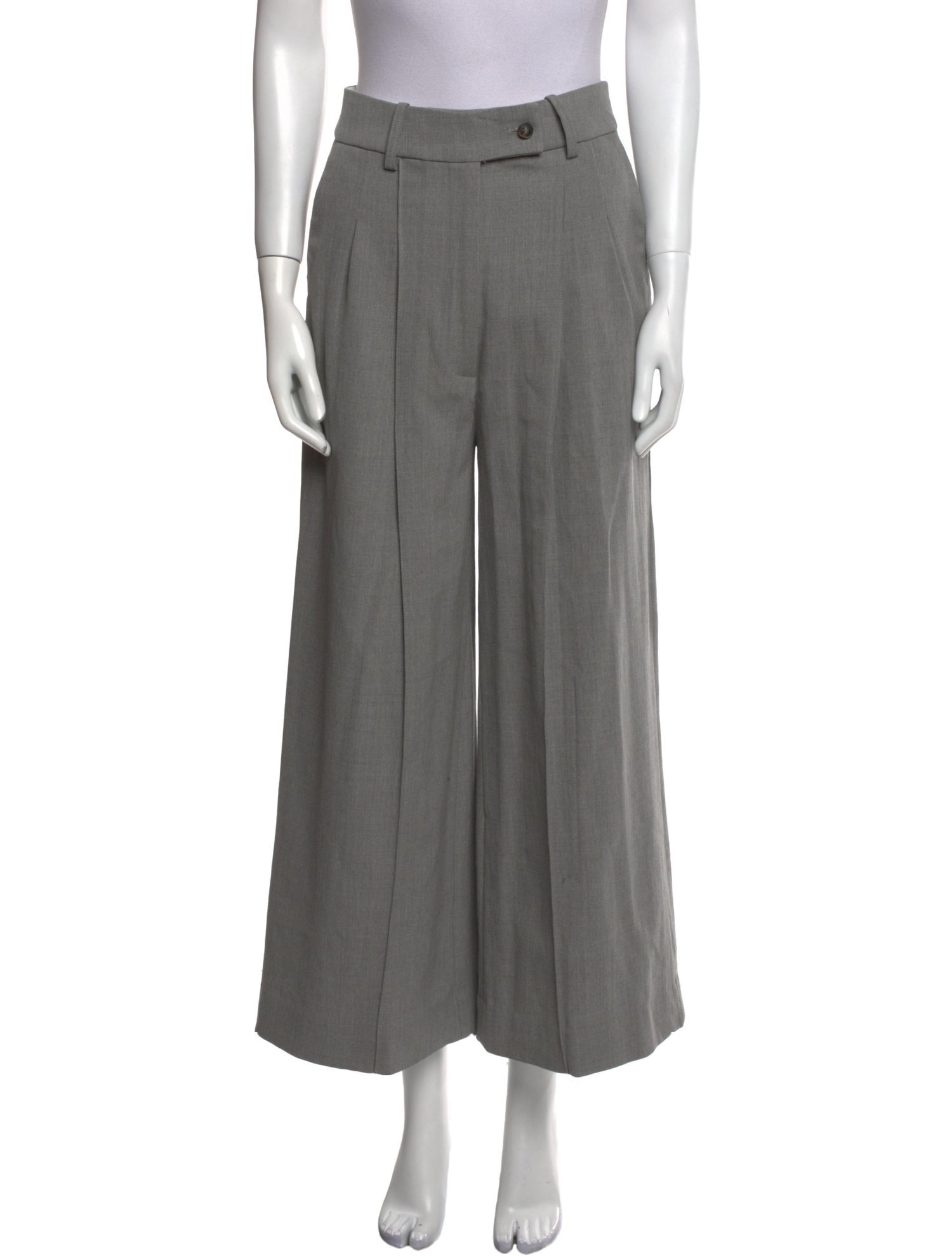 LOULOU Virgin Wool Wide Leg Pants