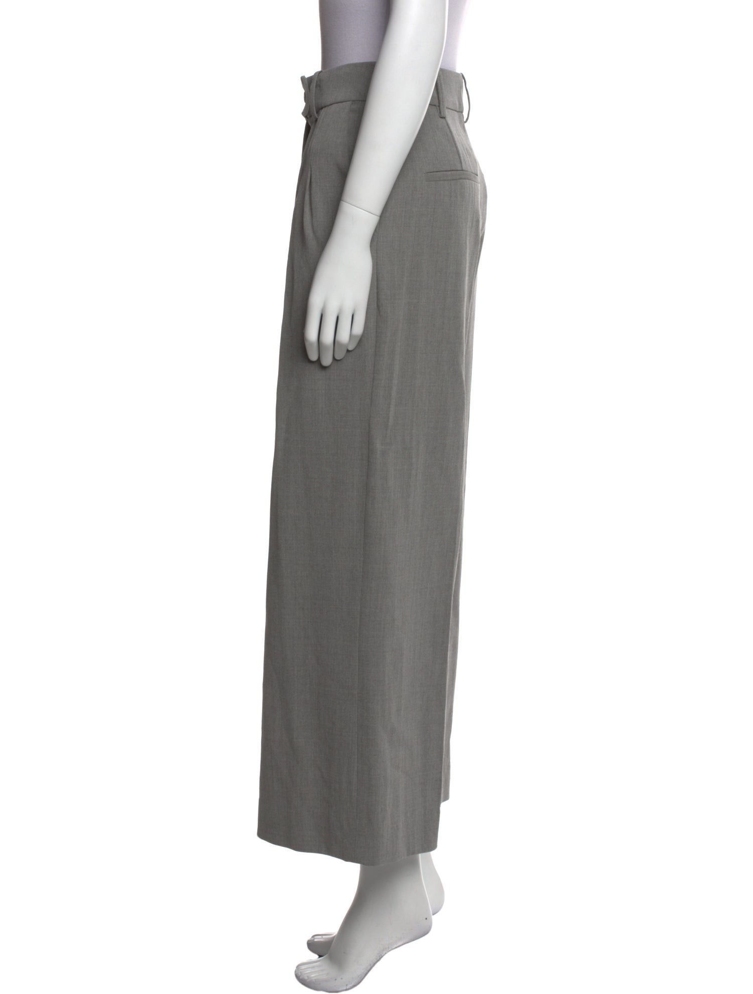 LOULOU Virgin Wool Wide Leg Pants