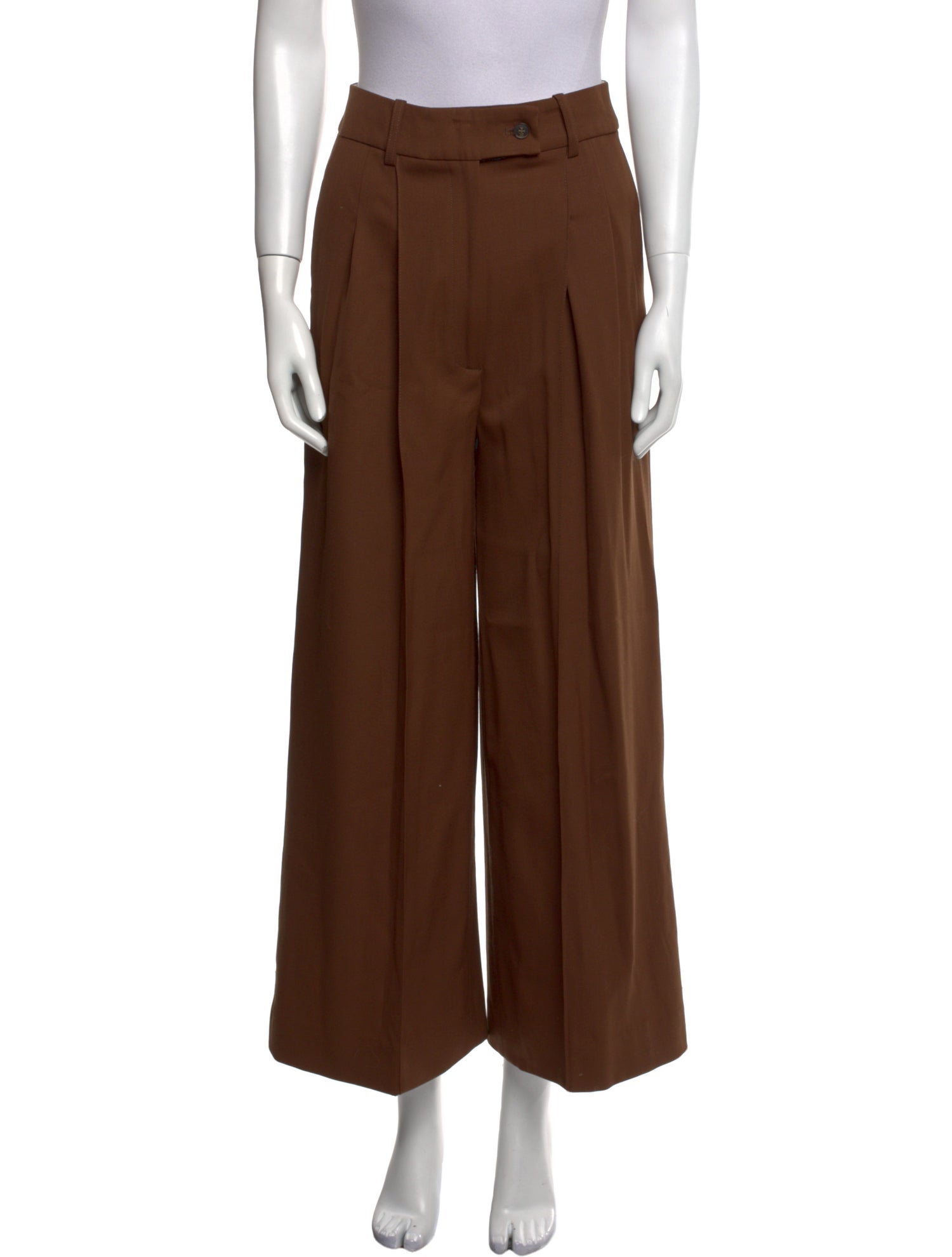 LOULOU Virgin Wool Wide Leg Pants