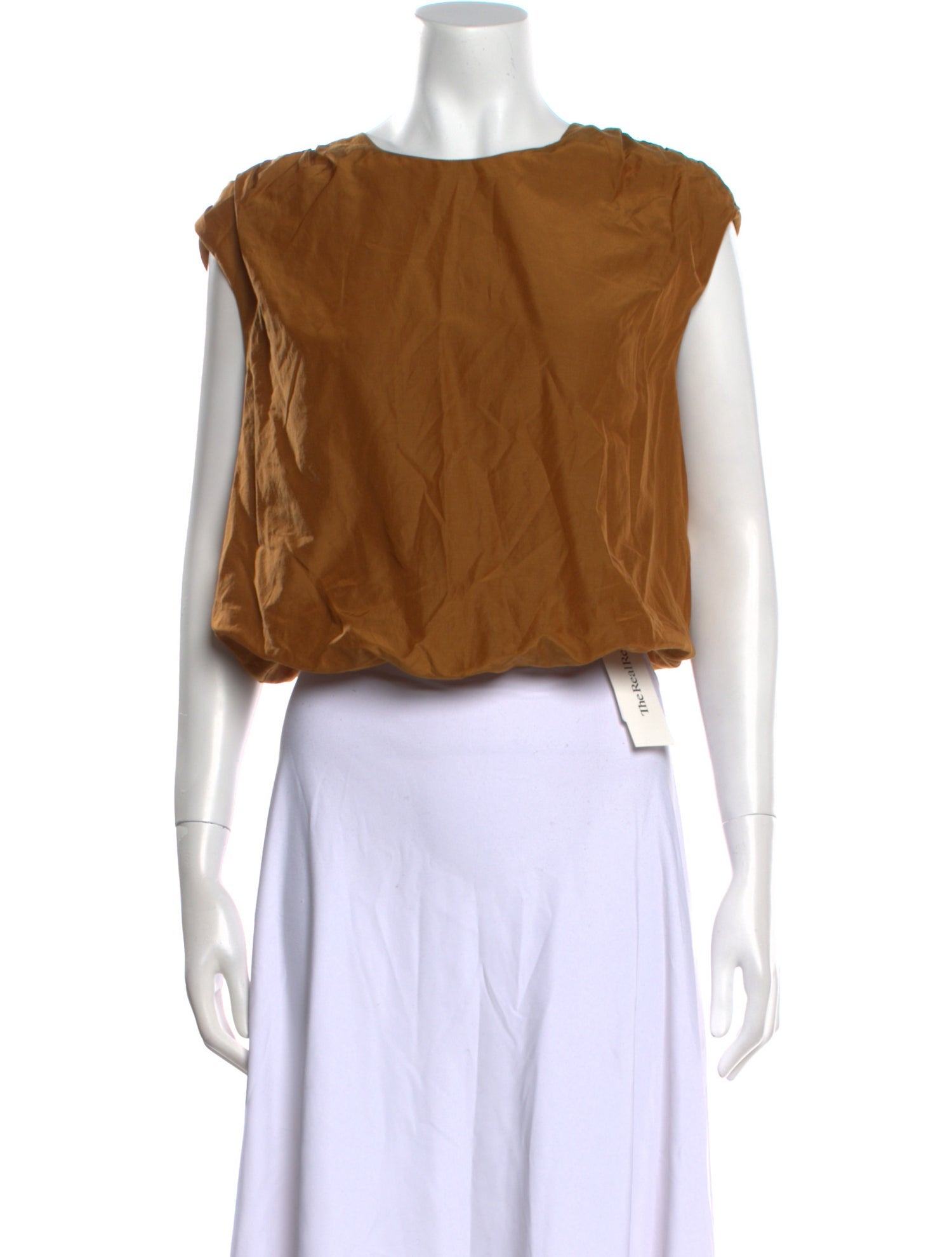 LOULOU Bateau Neckline Short Sleeve Crop Top w/ Tags