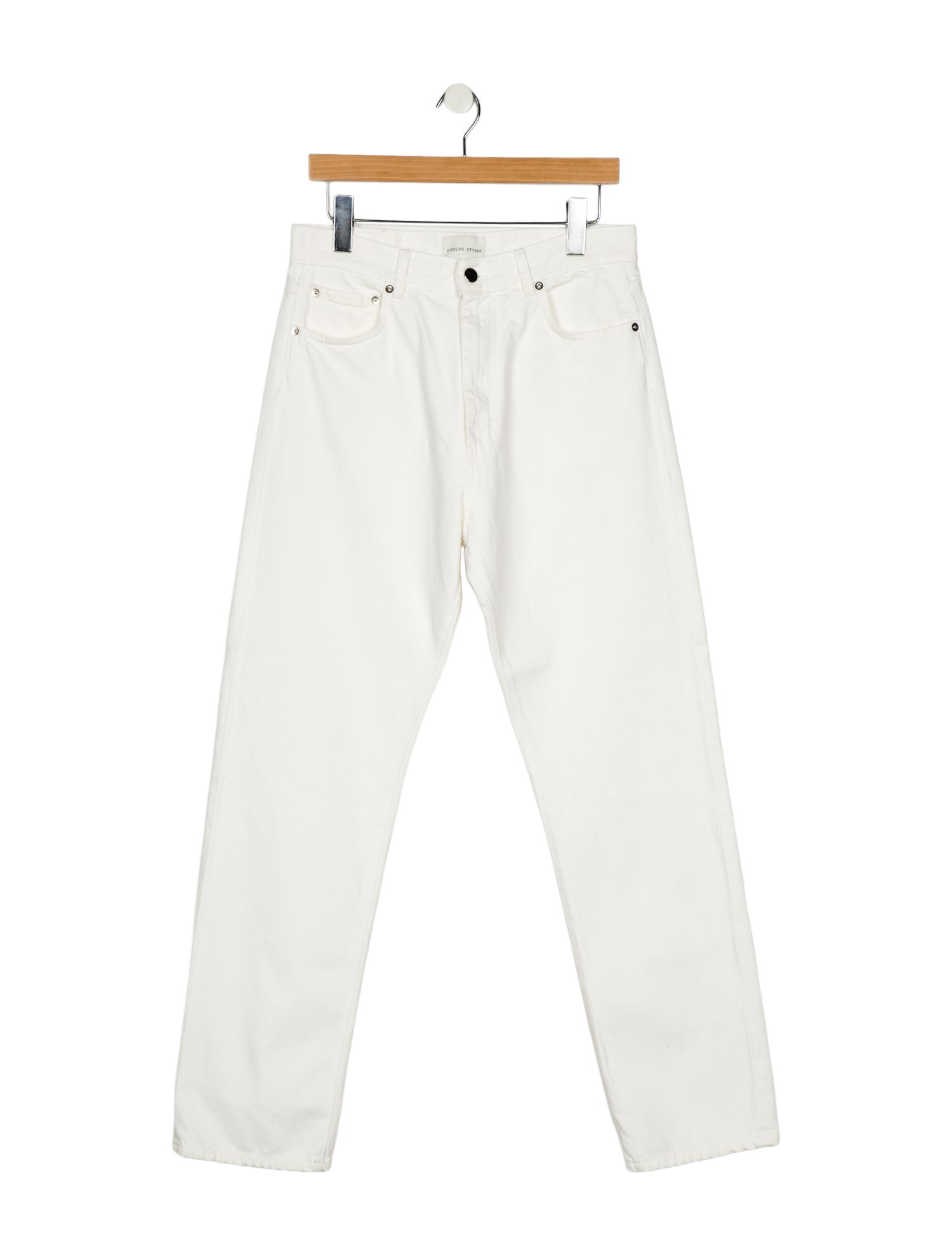 LOULOU High-Rise Straight Leg Jeans