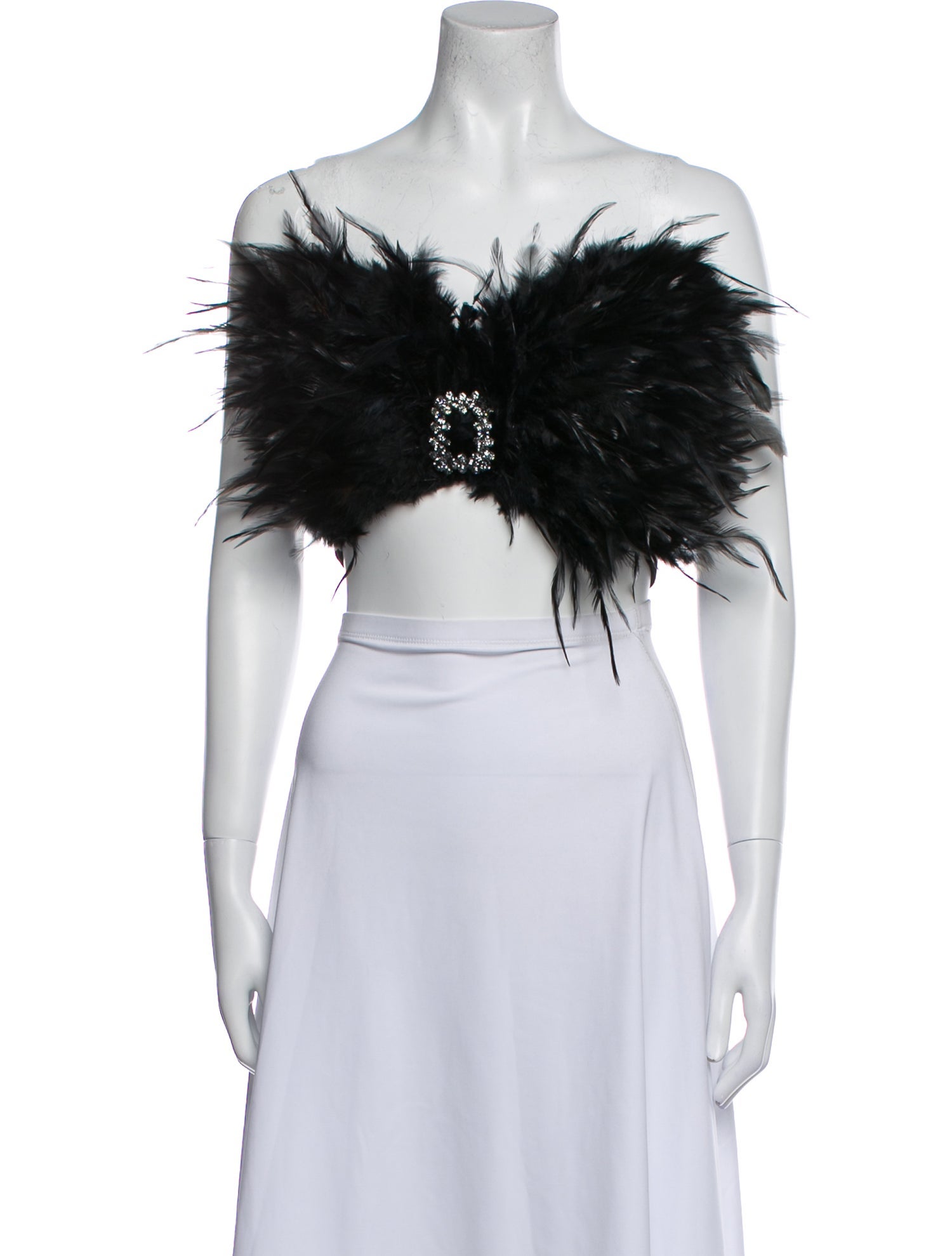 LOULOU Off-The-Shoulder Short Sleeve Crop Top