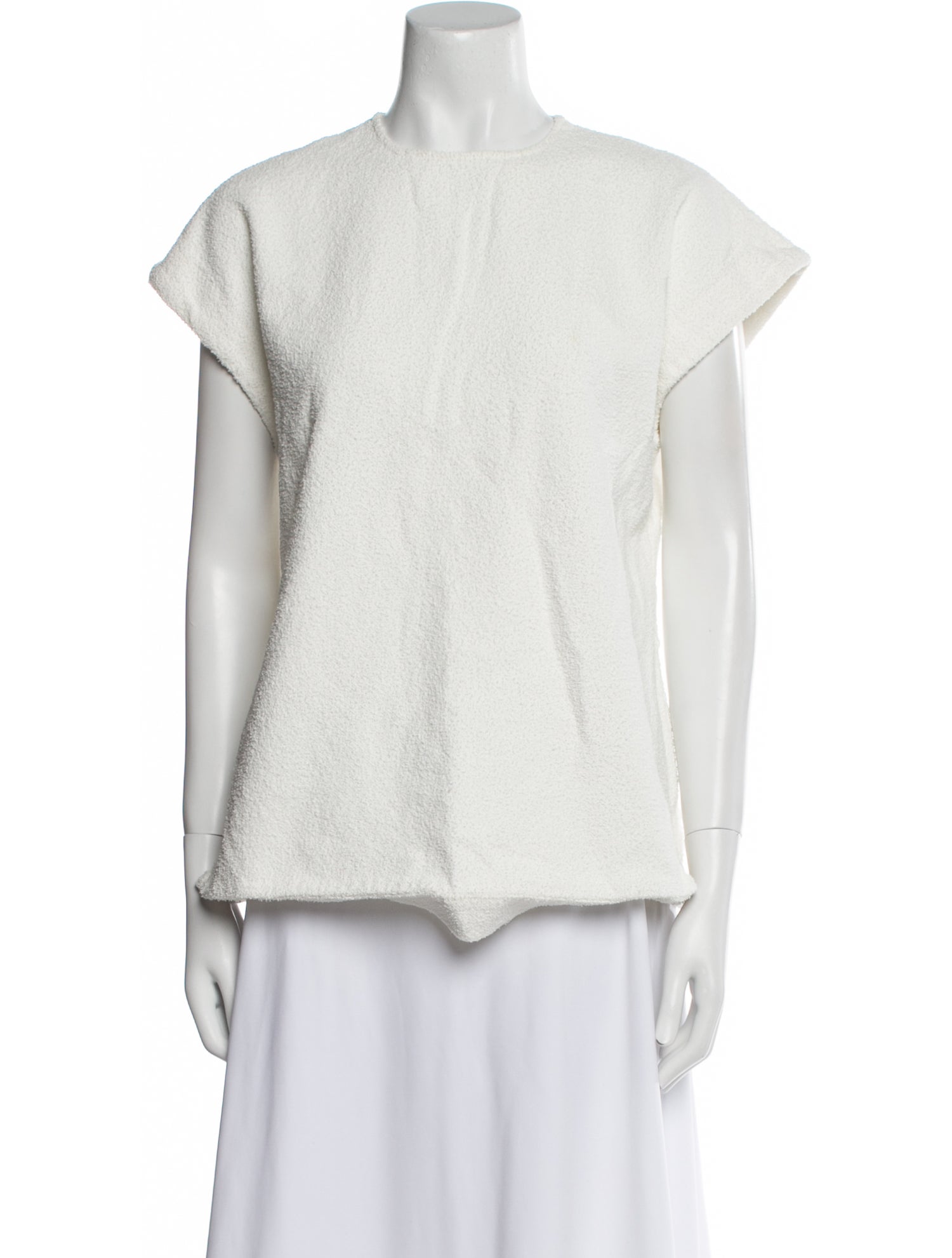 LOULOU Crew Neck Short Sleeve Sweatshirt