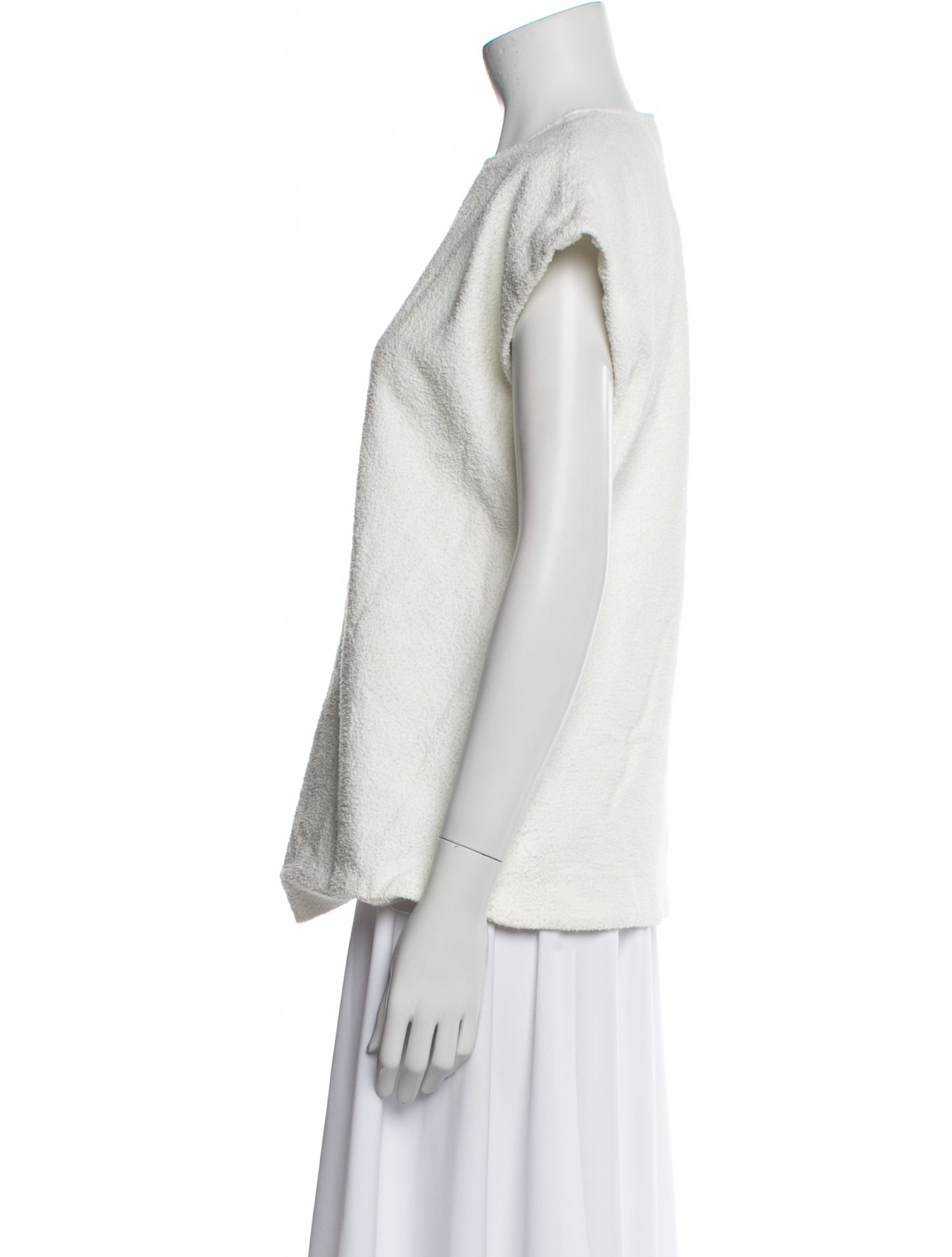 LOULOU Crew Neck Short Sleeve Sweatshirt