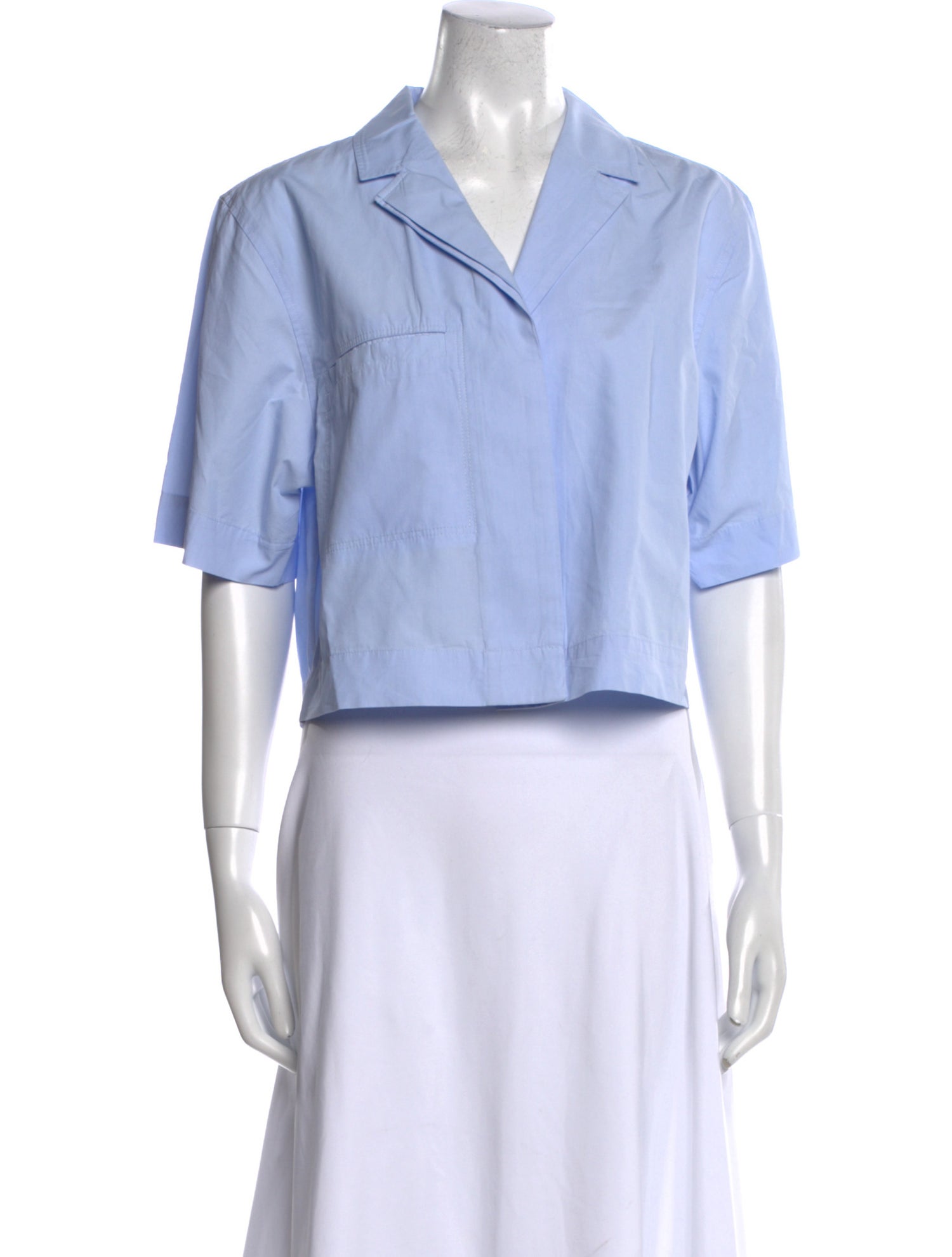 LOULOU Short Sleeve Crop Top