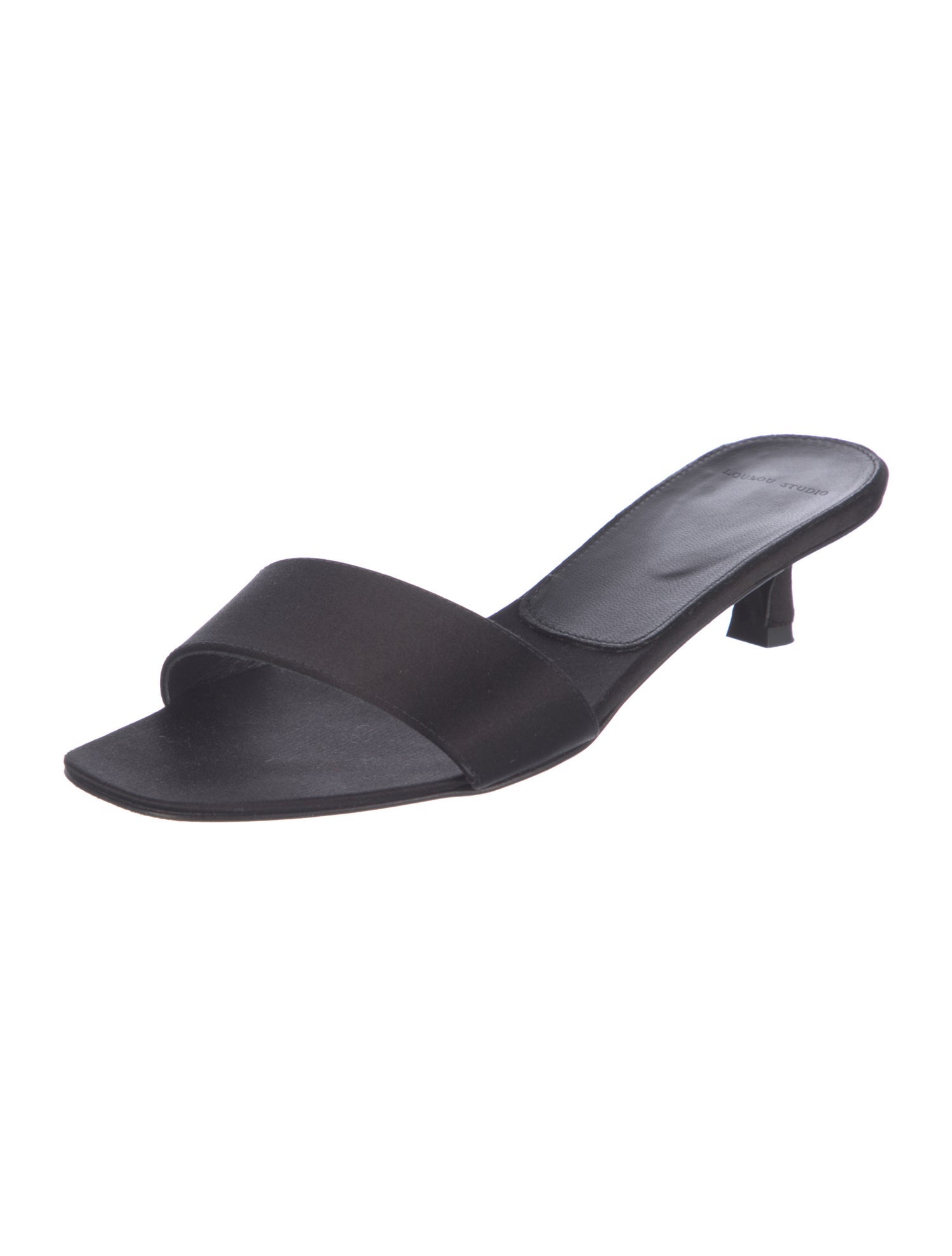 LOULOU Satin Slides