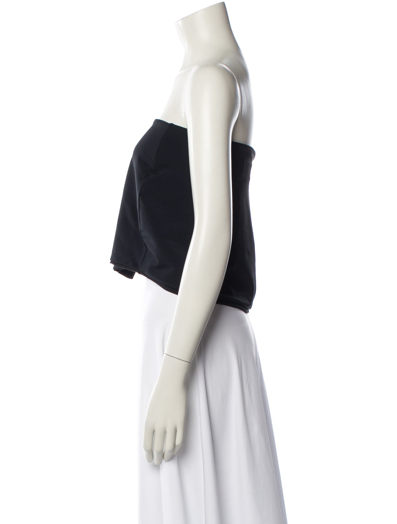 LOULOU Strapless Crop Top