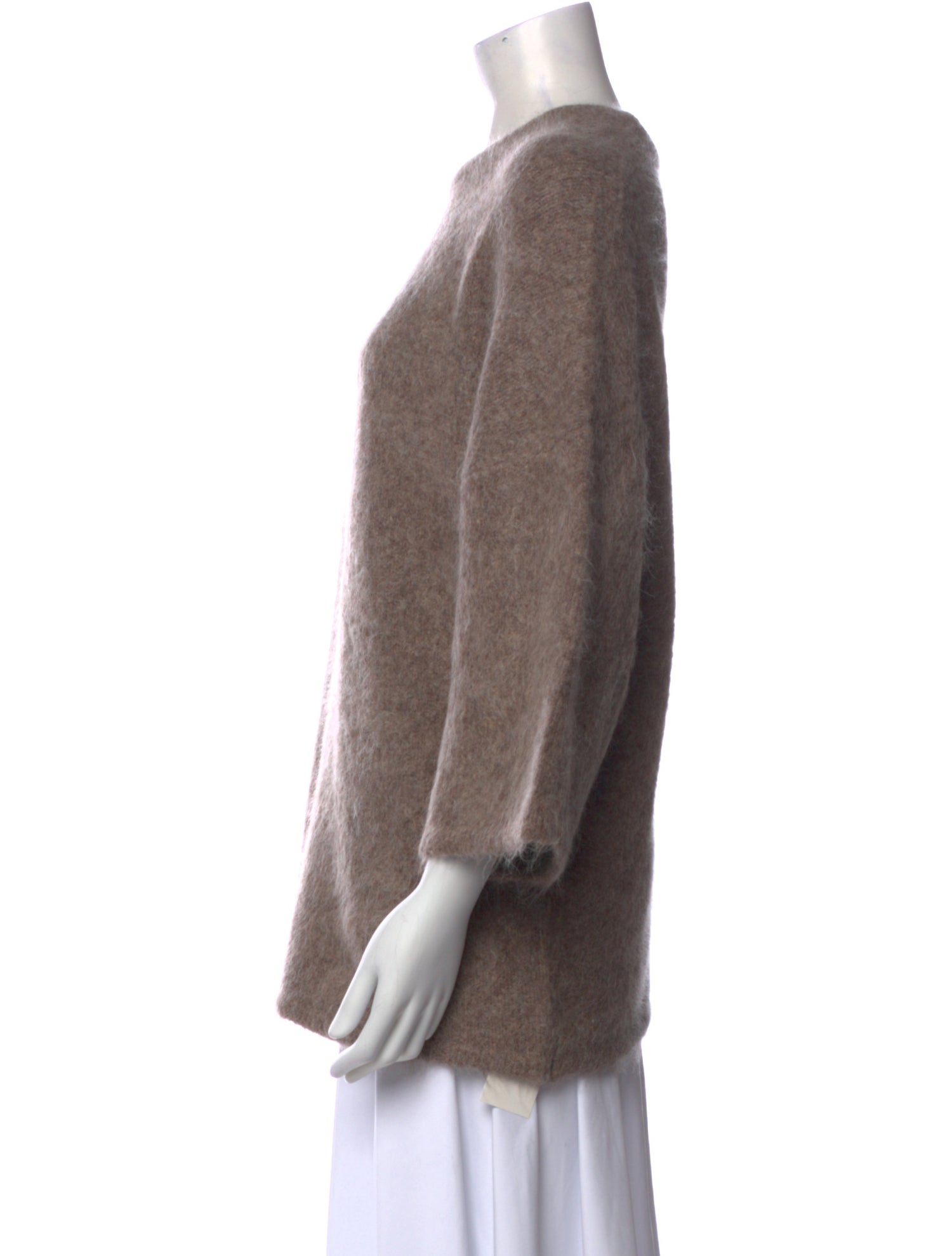 LOULOU Alpaca Bateau Neckline Sweater