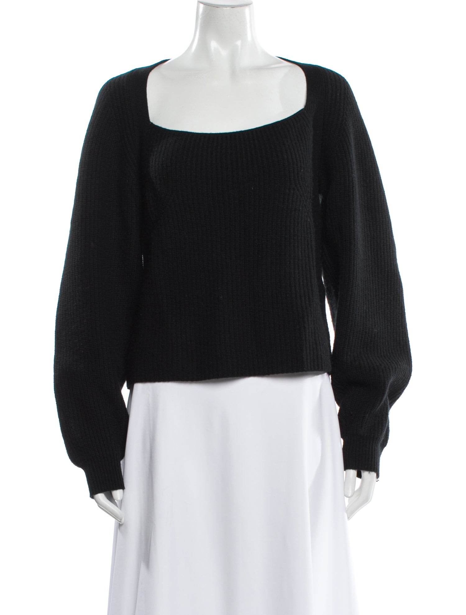 LOULOU Cashmere Square Neckline Sweater