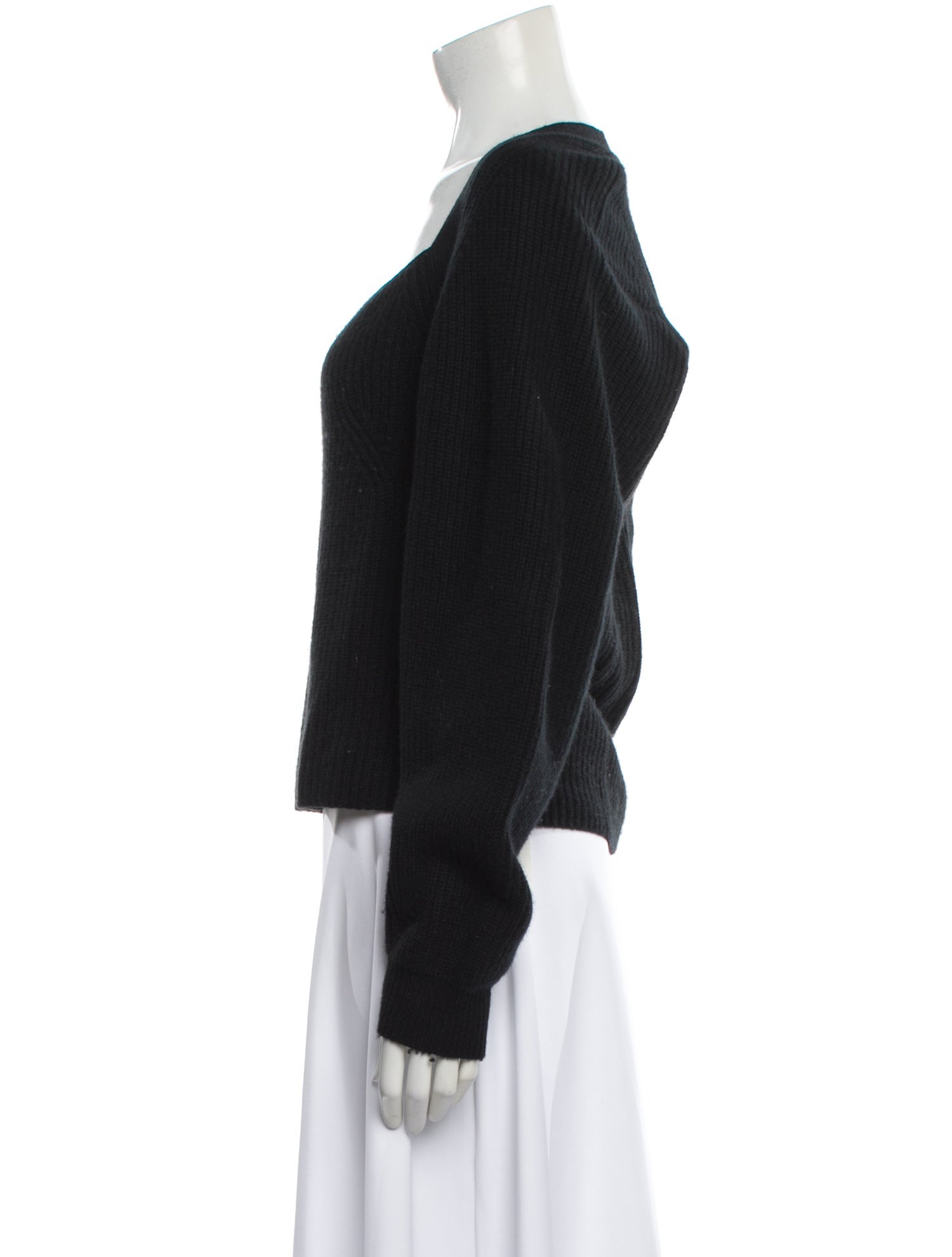 LOULOU Cashmere Square Neckline Sweater