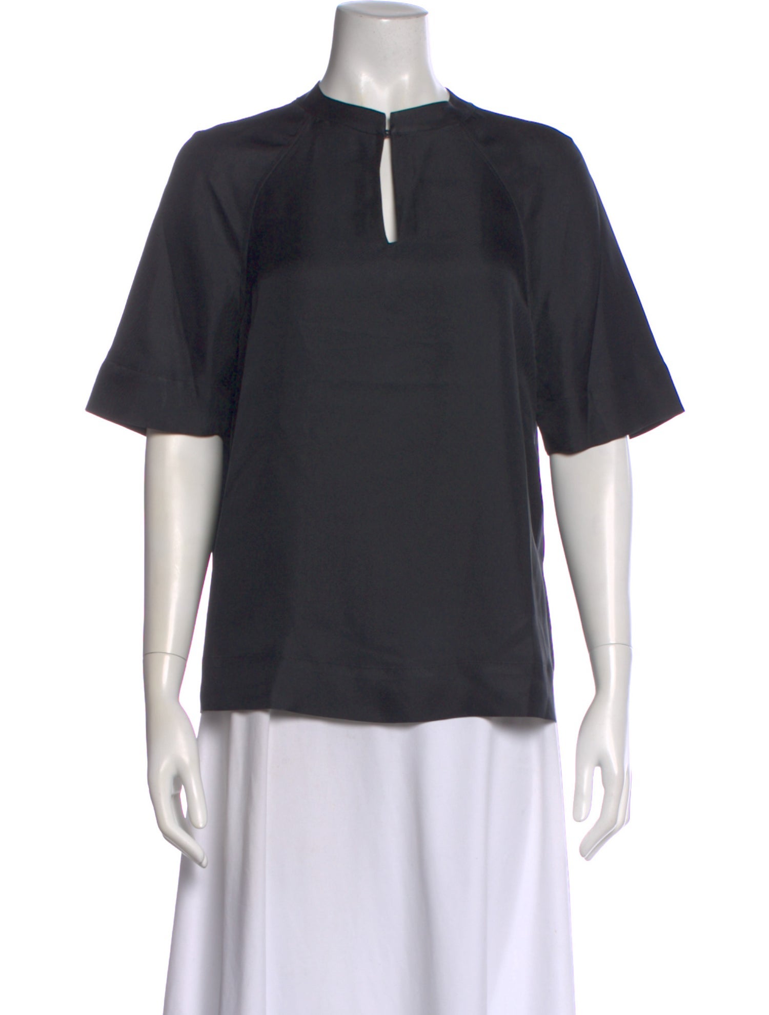 LOULOU Silk Short Sleeve Blouse w/ Tags