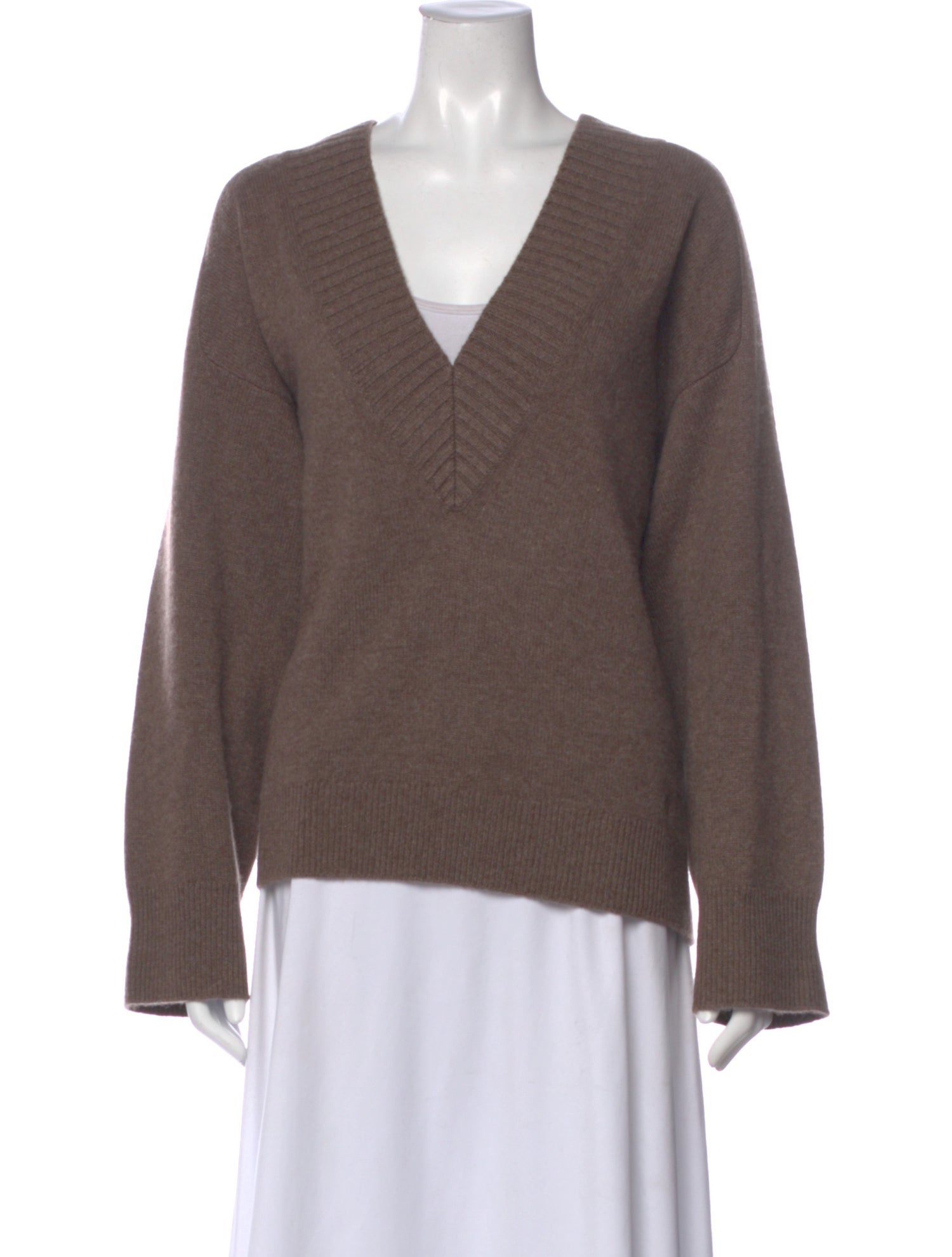 LOULOU Cashmere V-Neck Sweater