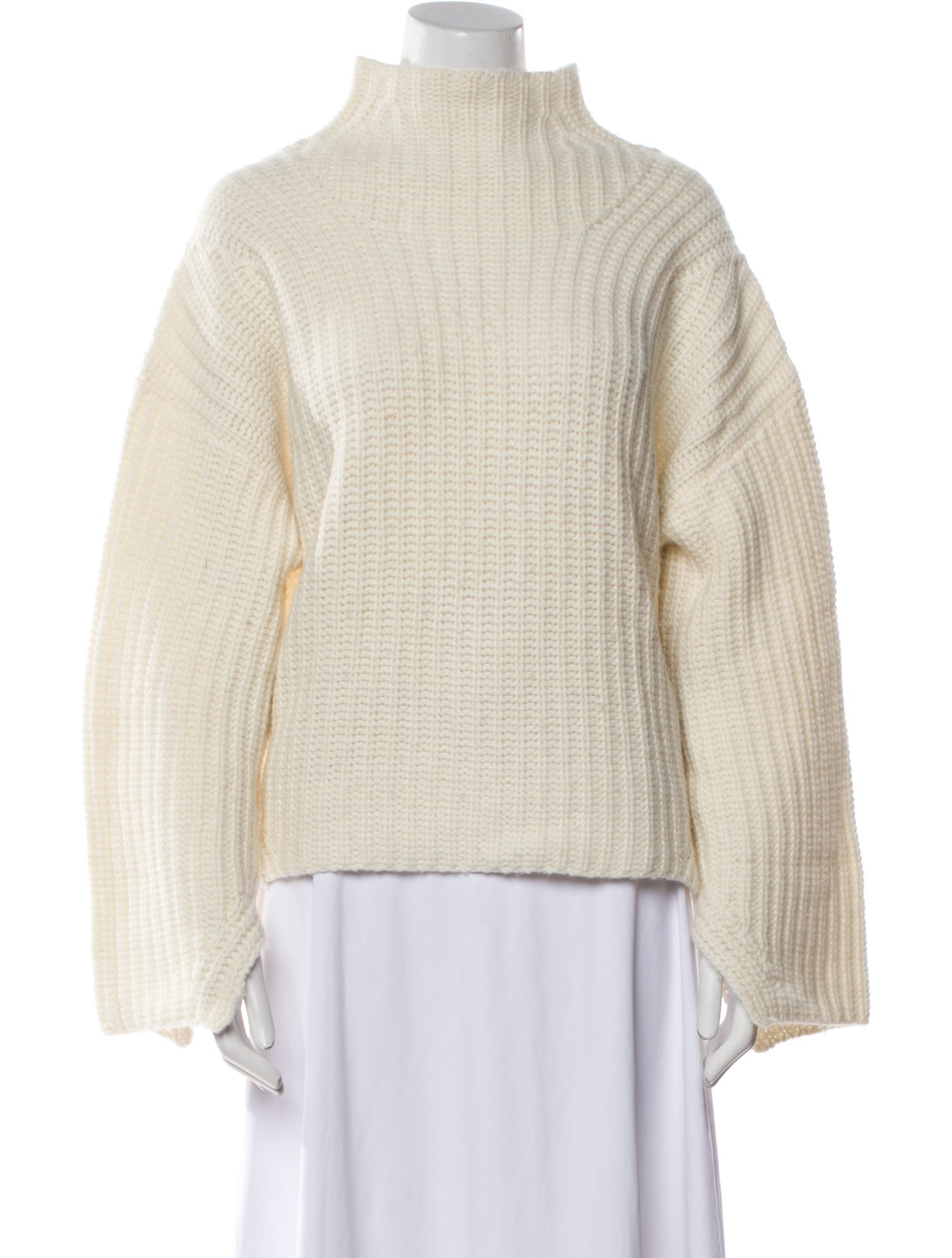 LOULOU Cashmere Mock Neck Sweater