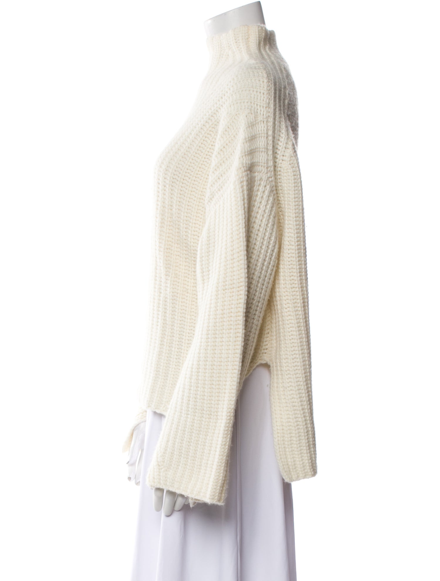 LOULOU Cashmere Mock Neck Sweater