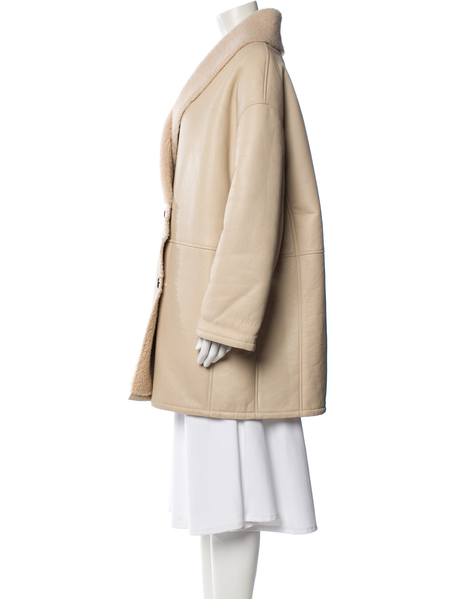 LOULOU Shearling Fur Coat