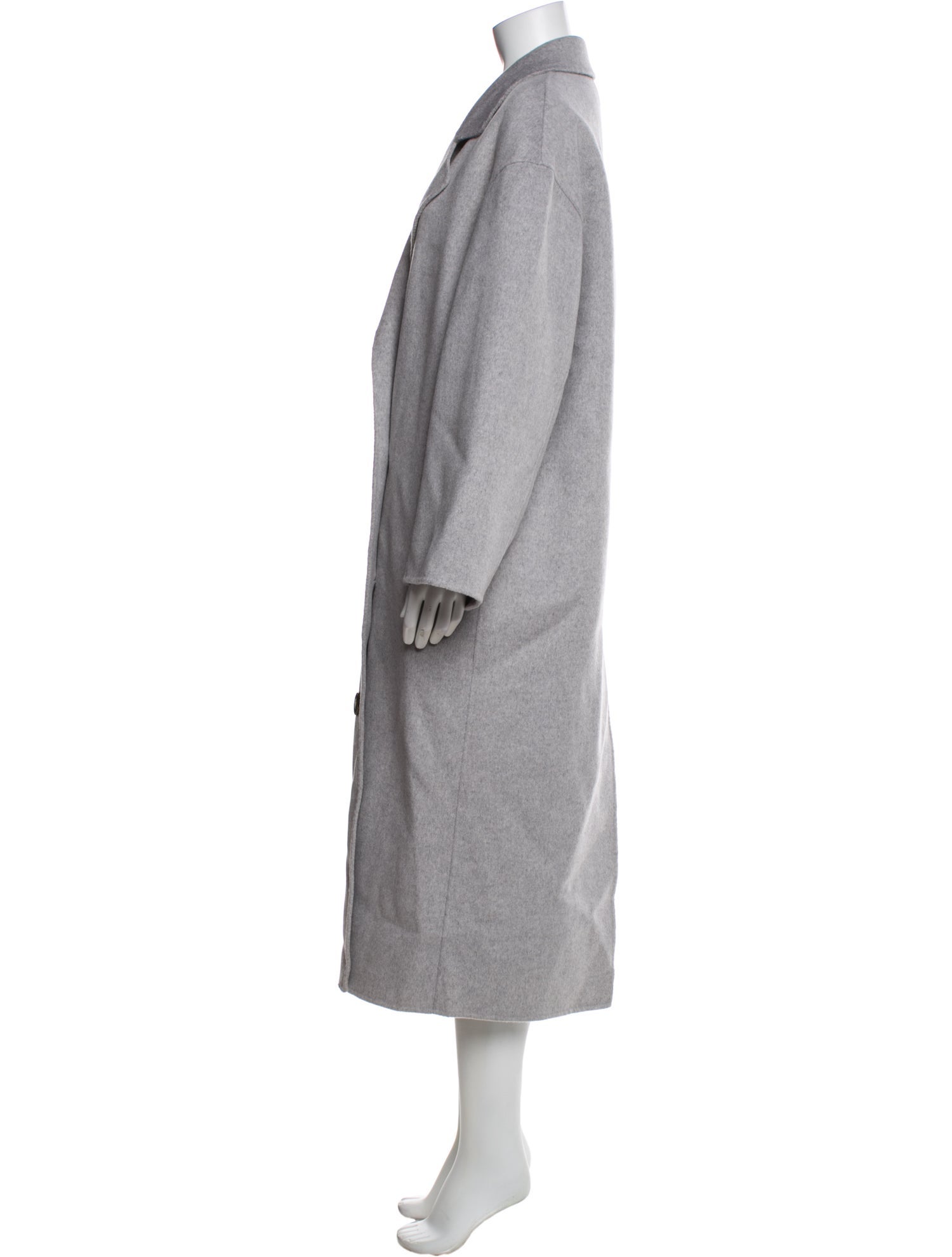 LOULOU Wool Trench Coat