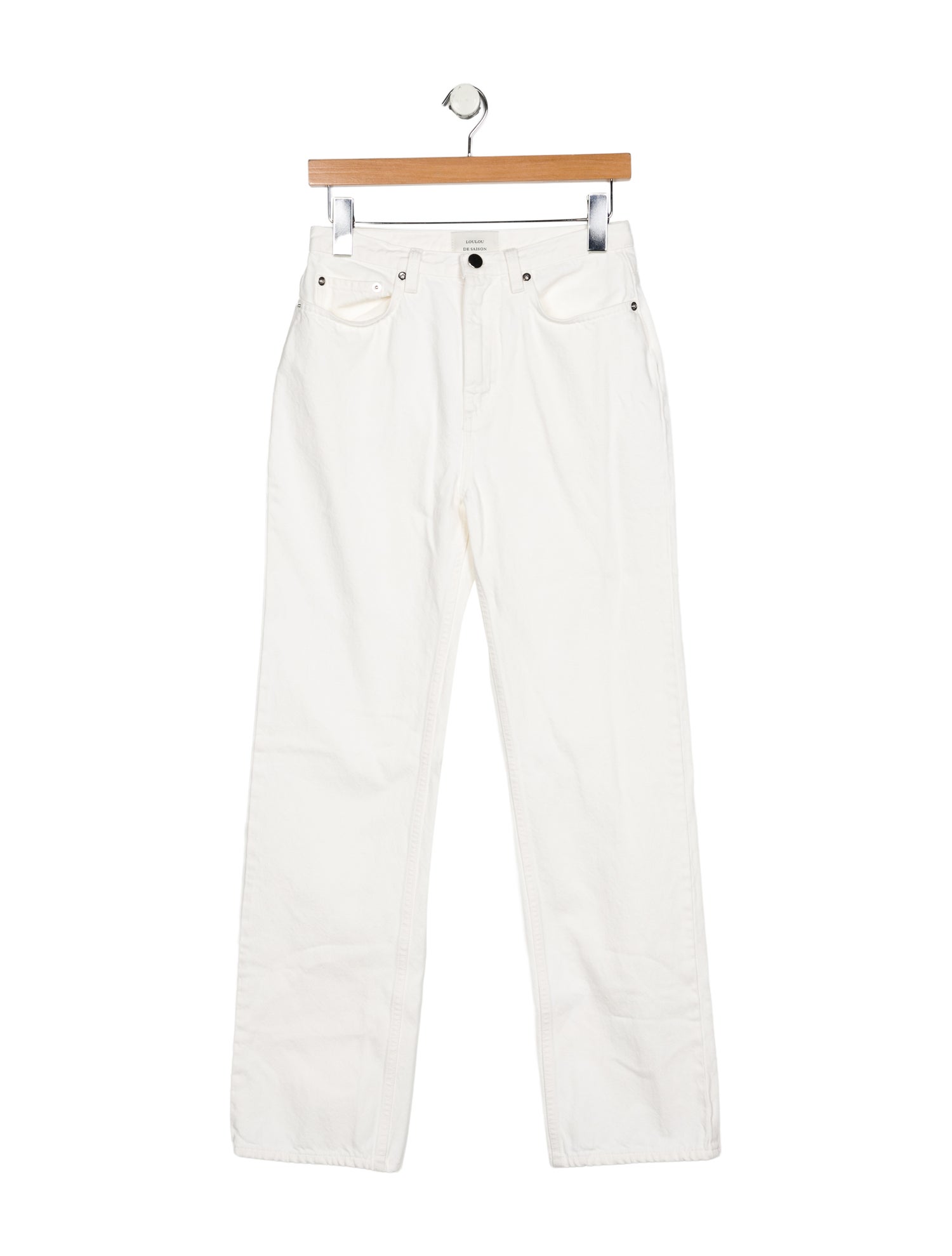 LOULOU Mid-Rise Straight Leg Jeans
