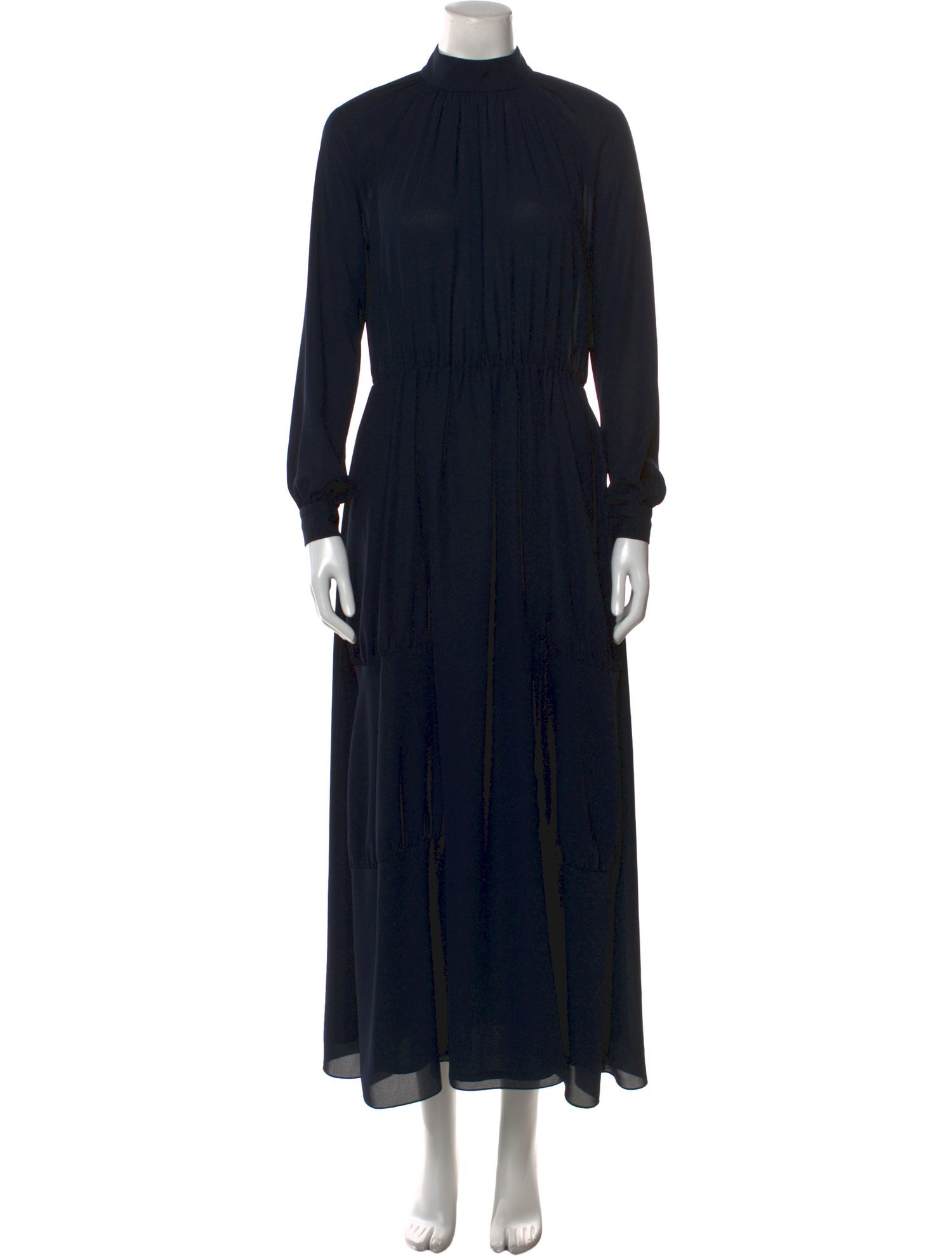 Lilia Stogova Mock Neck Long Dress