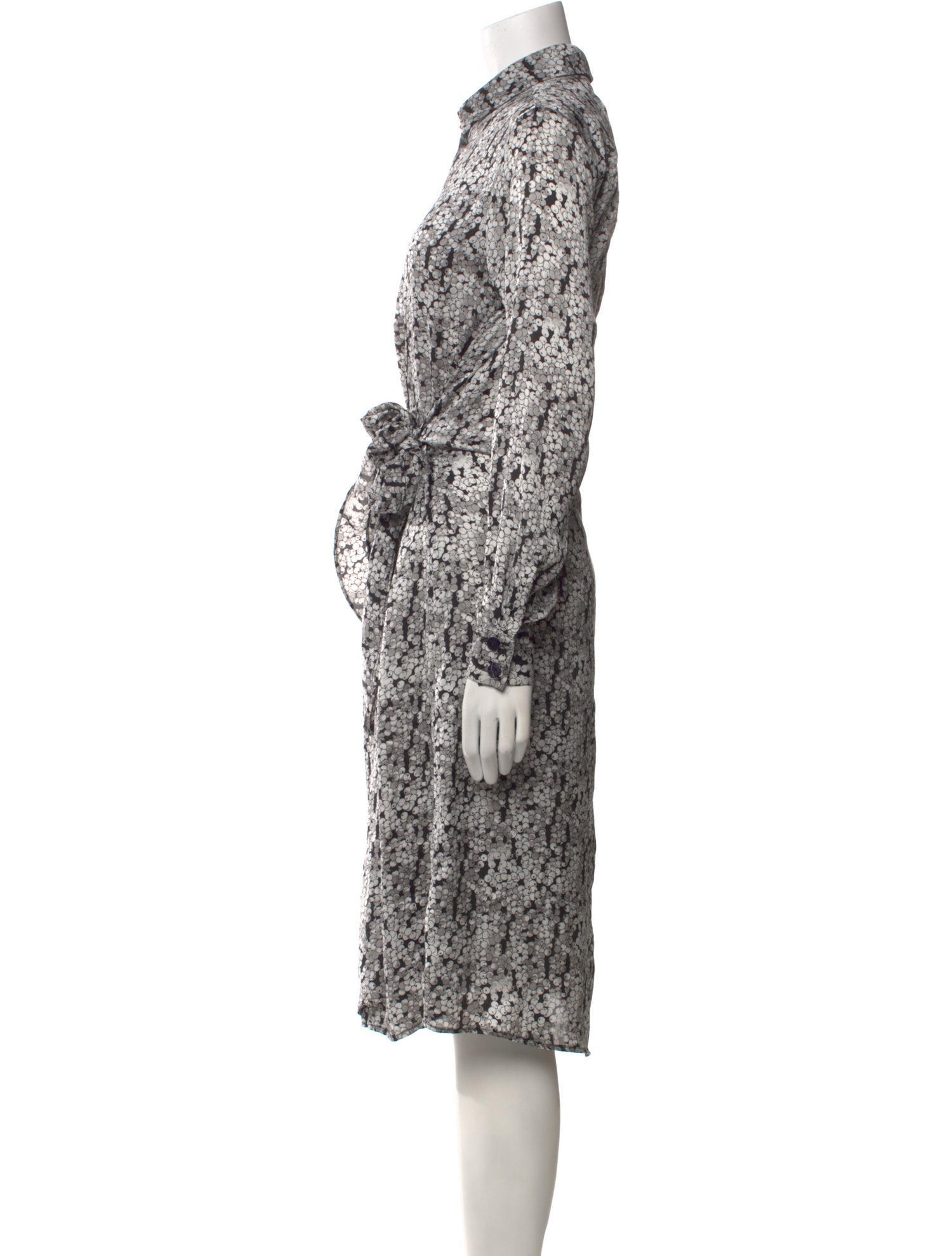 Lilia Stogova Animal Print Midi Length Dress