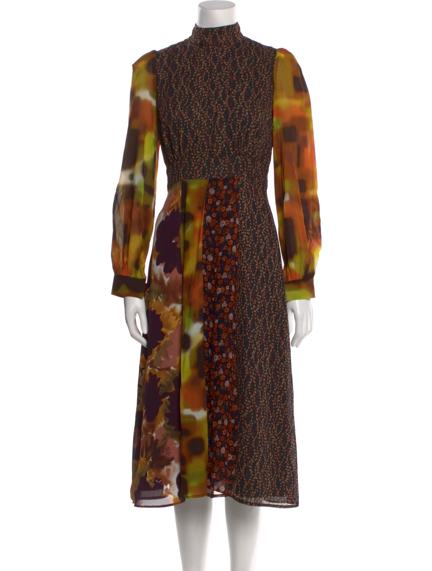 Lilia Stogova Printed Midi Length Dress