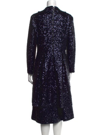 Lilia Stogova Mock Neck Midi Length Dress