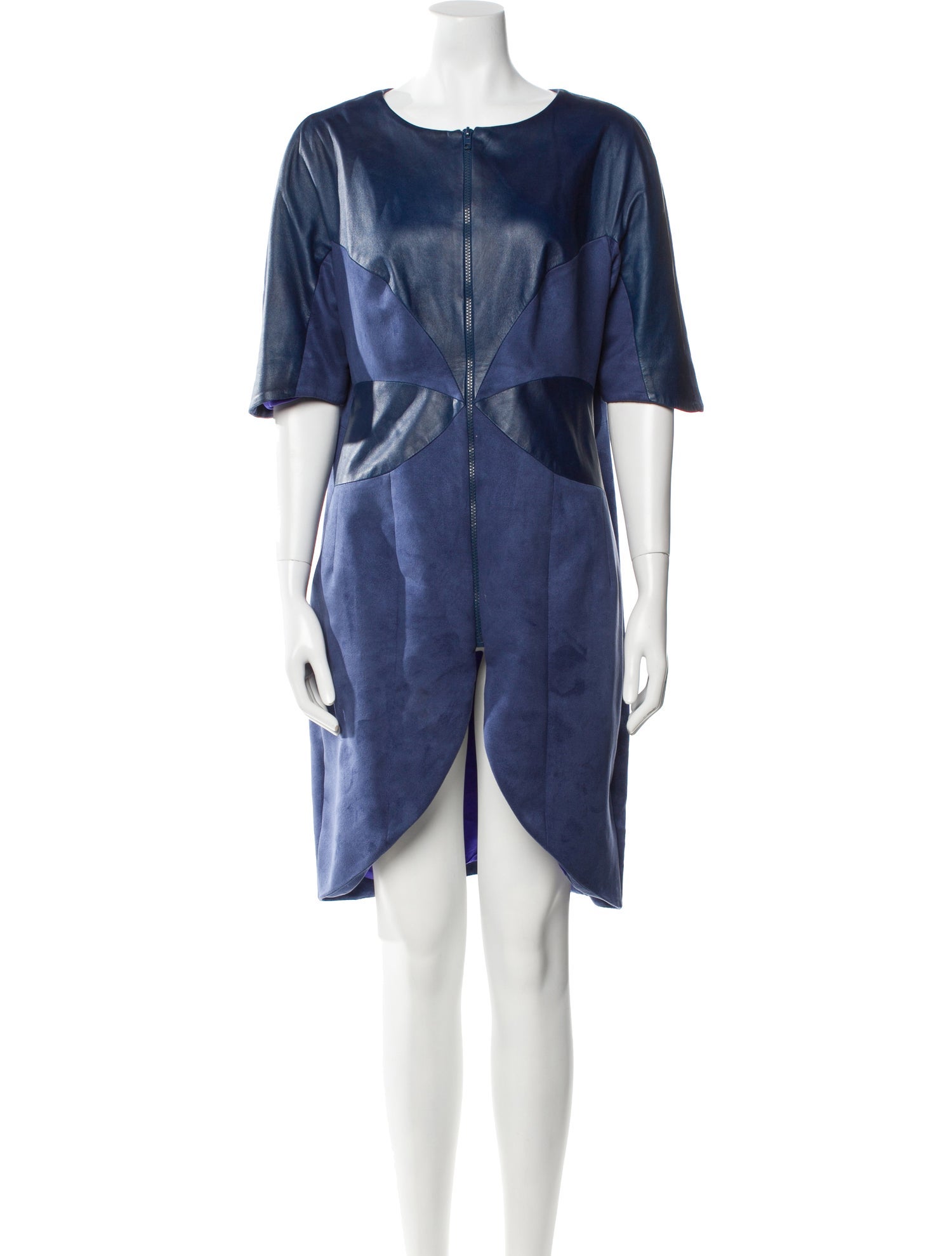 Lilia Stogova Scoop Neck Knee-Length Dress