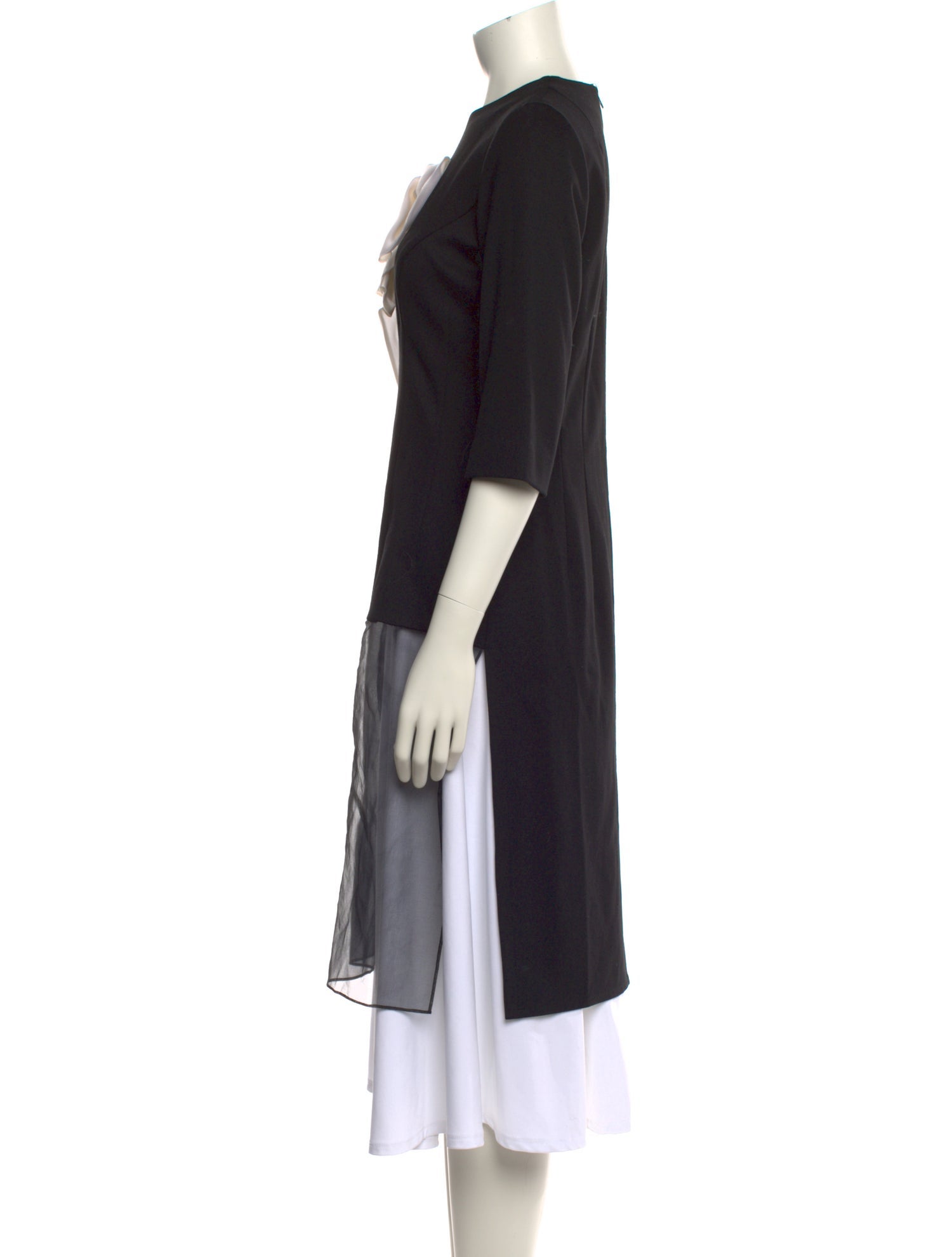 Lilia Stogova Crew Neck Three-Quarter Sleeve Tunic