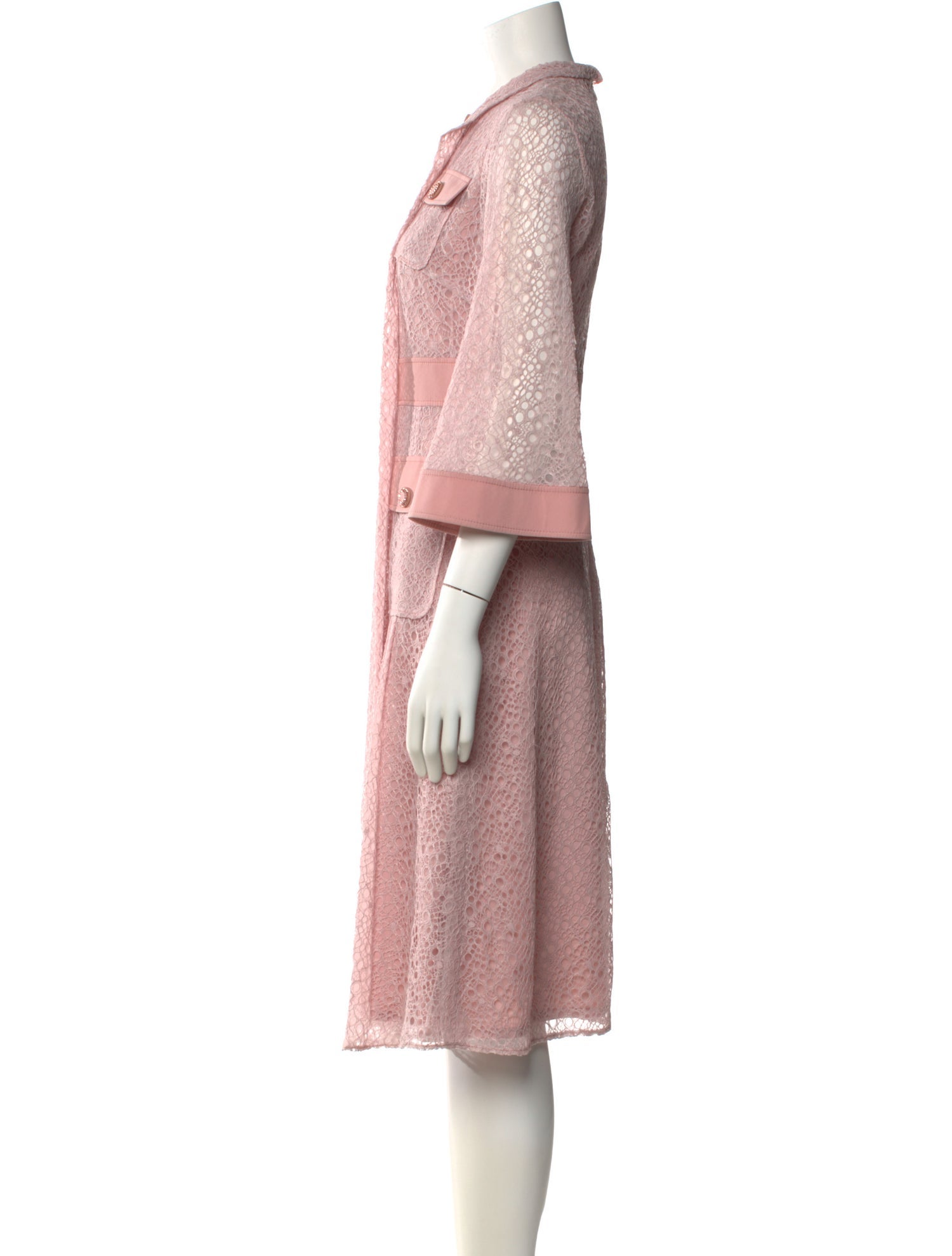 Lilia Stogova Lace Midi Length Dress