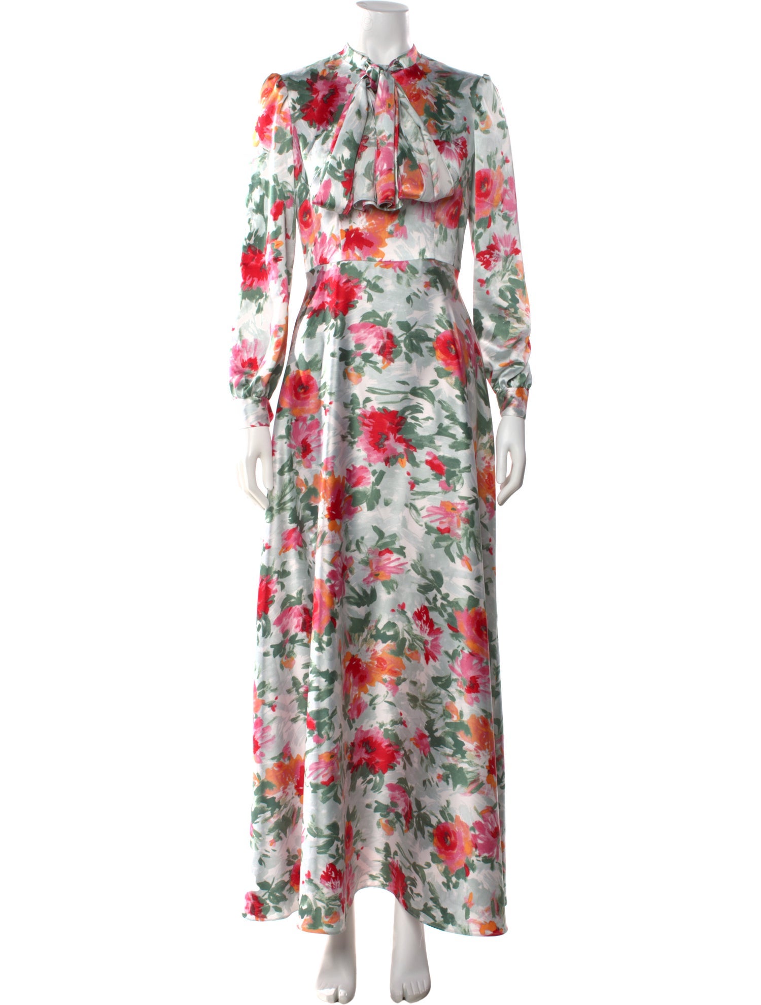 Lilia Stogova Satin Long Dress