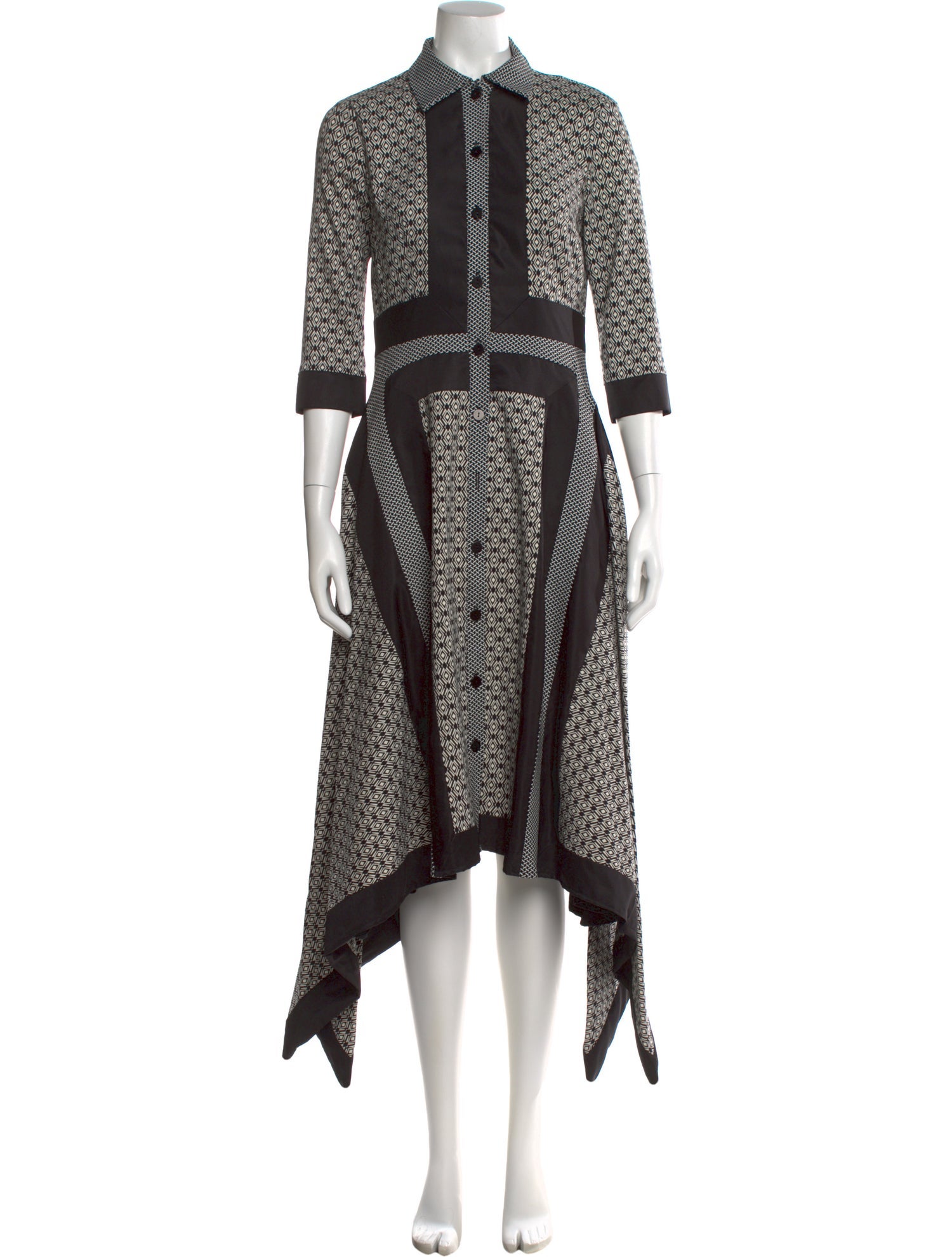 Lilia Stogova Printed Midi Length Dress