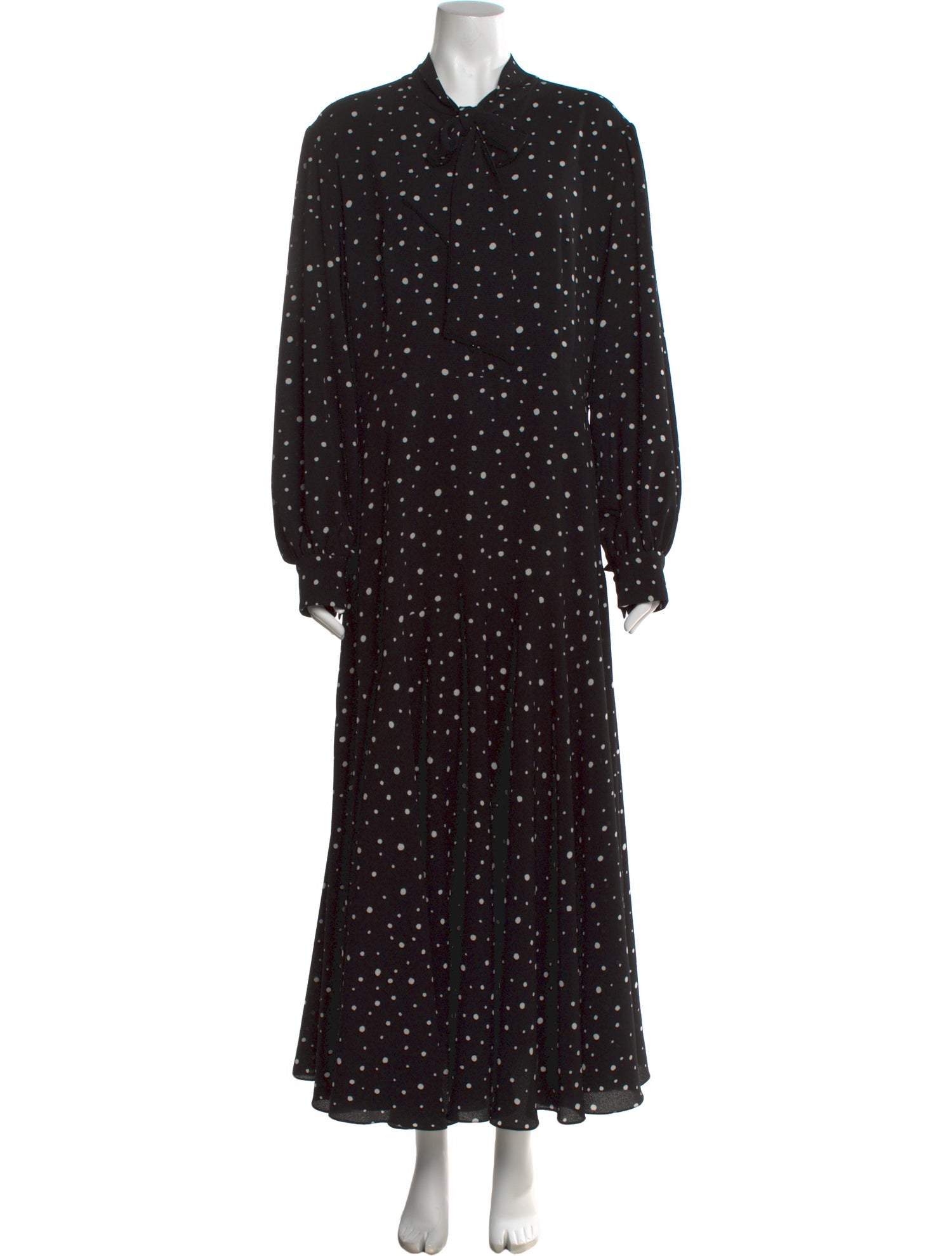 Lilia Stogova Polka Dot Print Long Dress