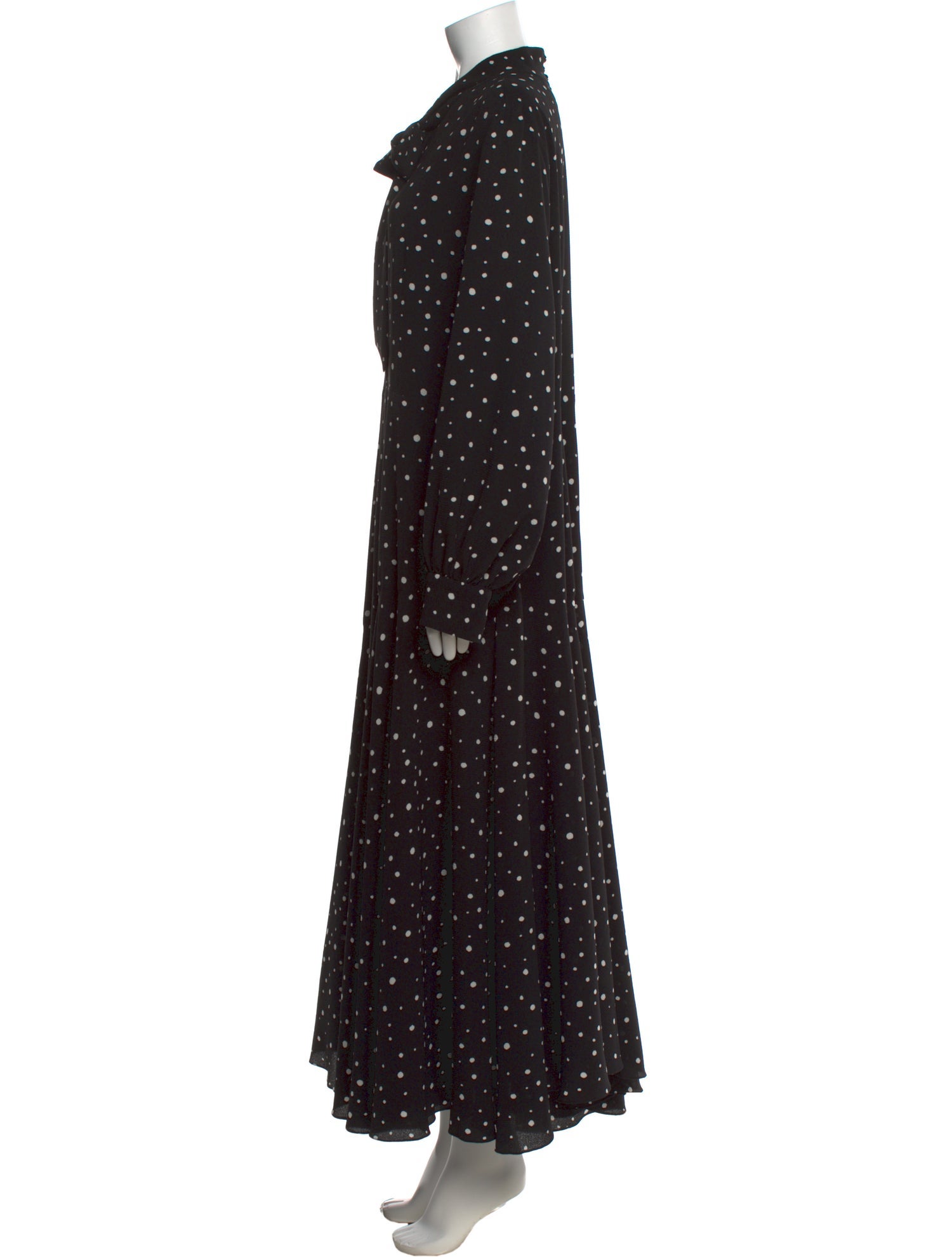 Lilia Stogova Polka Dot Print Long Dress