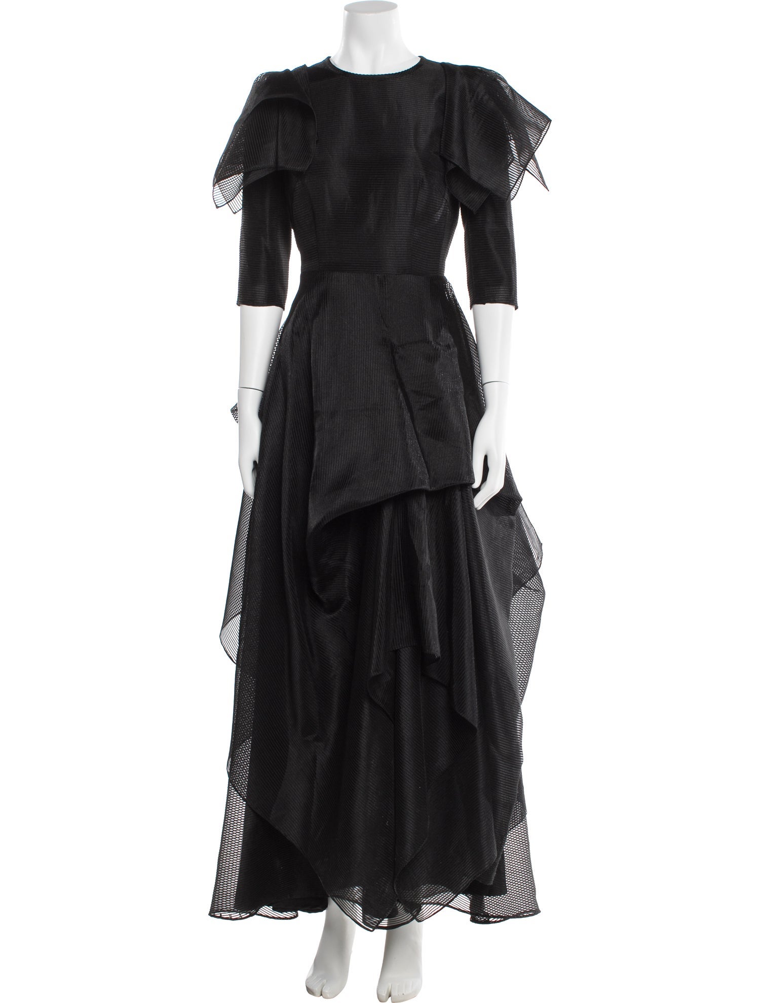 Lilia Stogova Crew Neck Long Dress