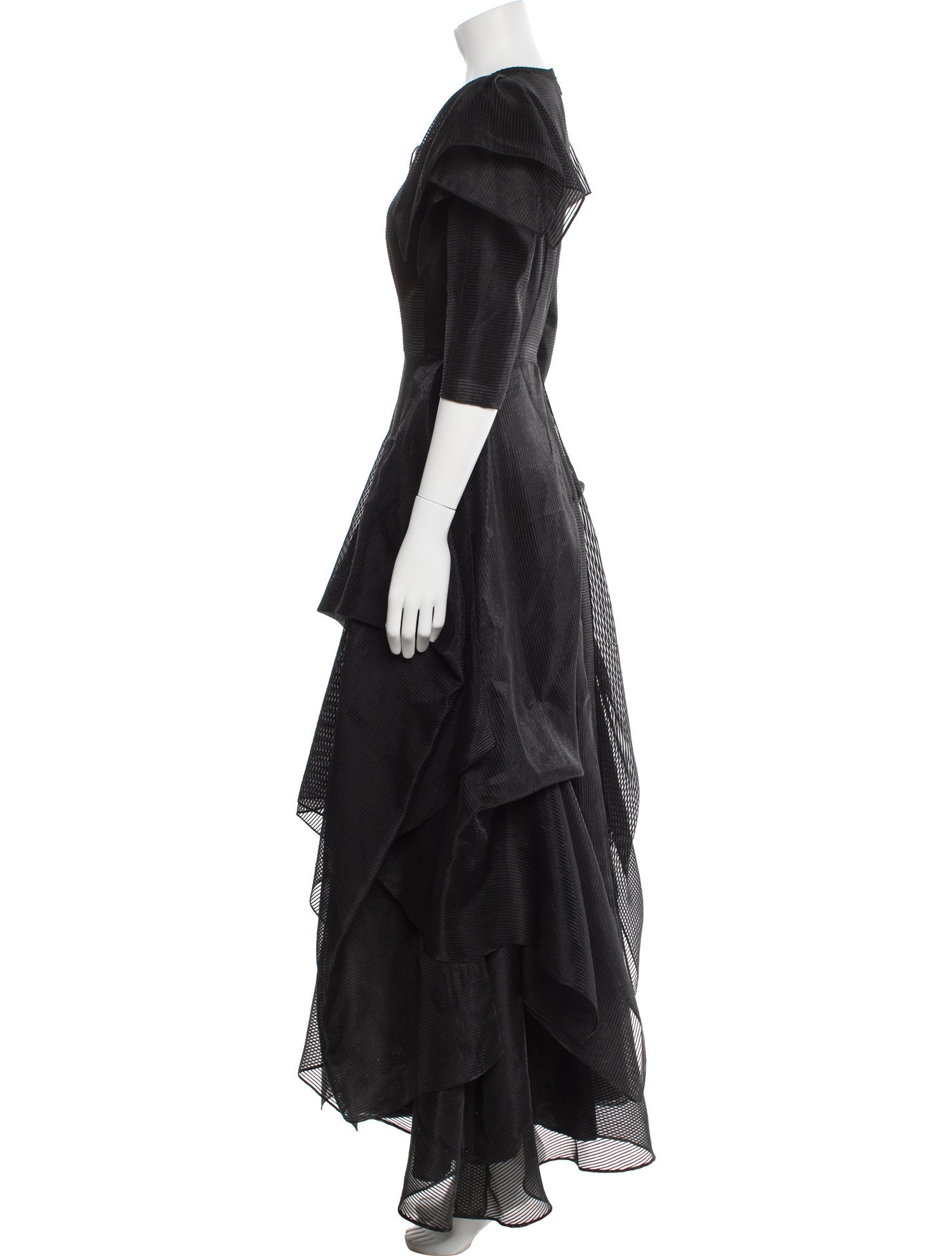 Lilia Stogova Crew Neck Long Dress