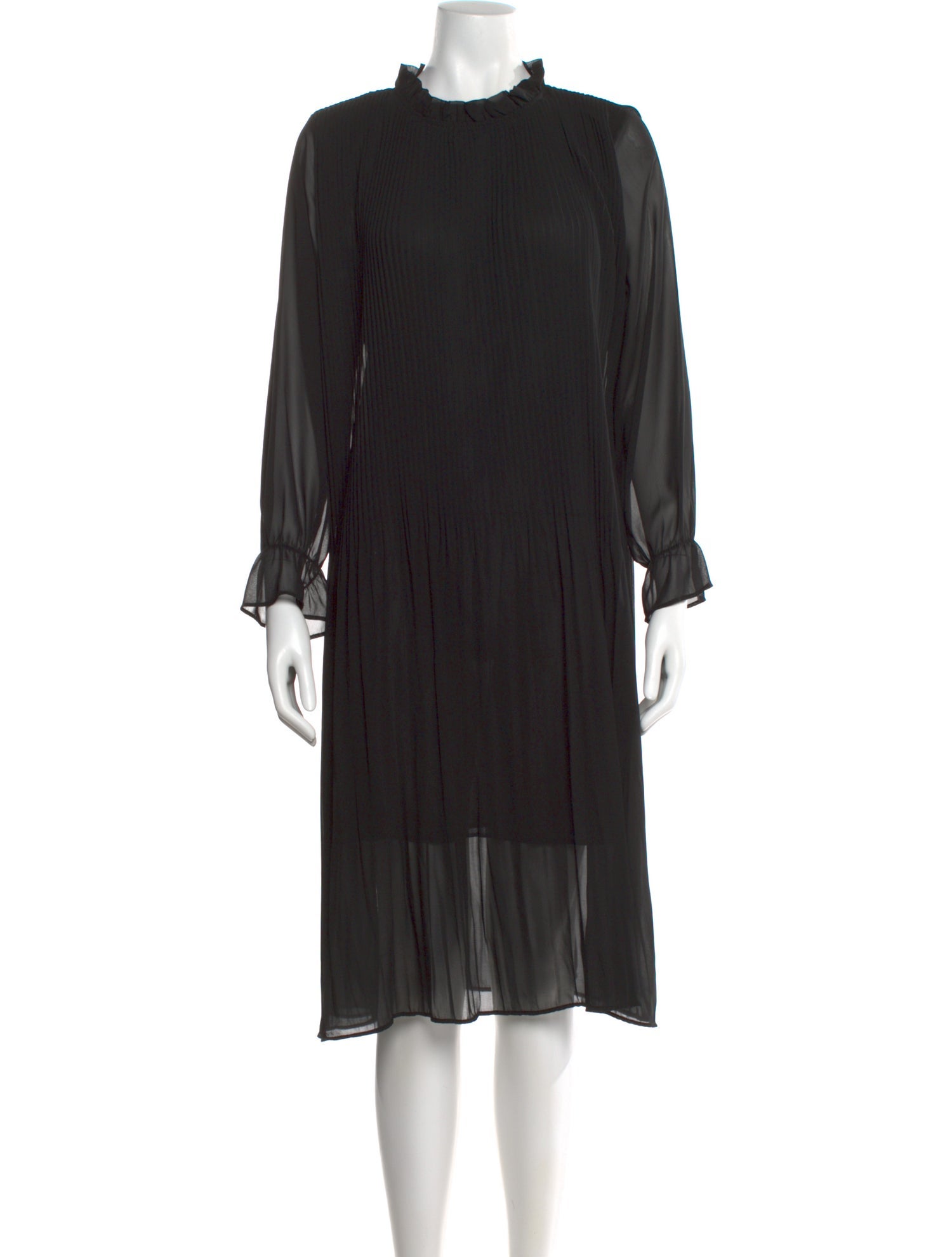 Lilia Stogova Mock Neck Midi Length Dress