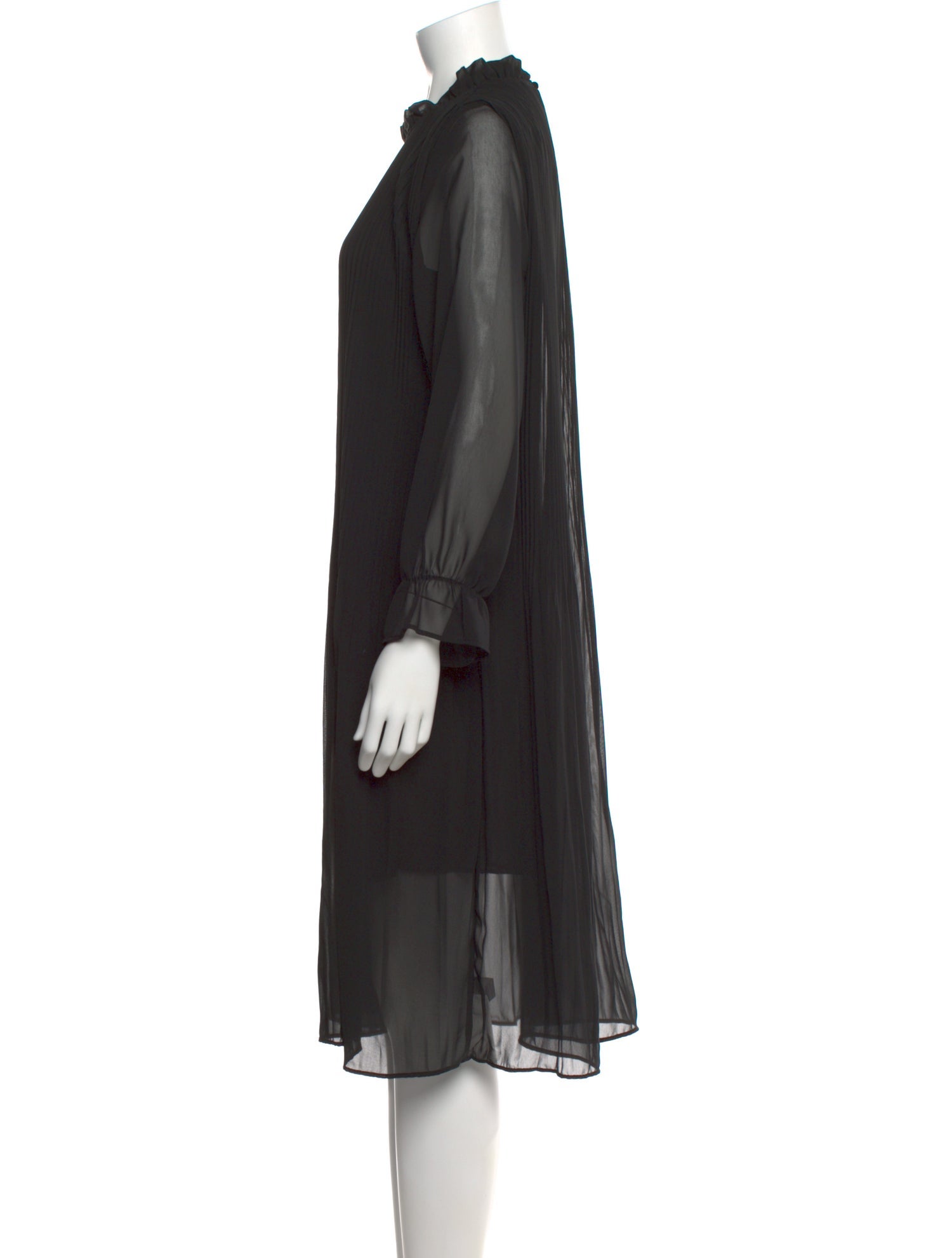 Lilia Stogova Mock Neck Midi Length Dress