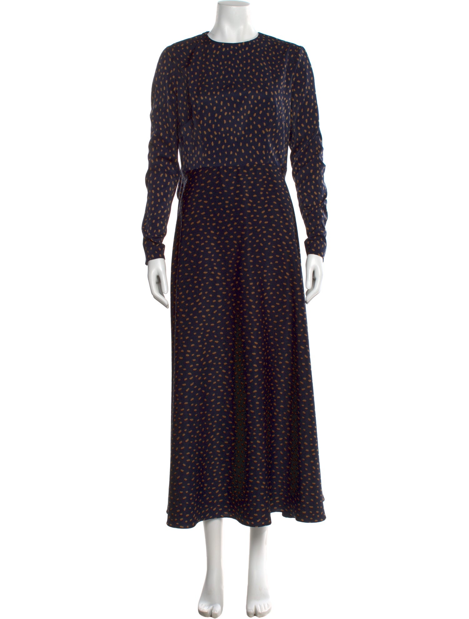 Lilia Stogova Polka Dot Print Long Dress