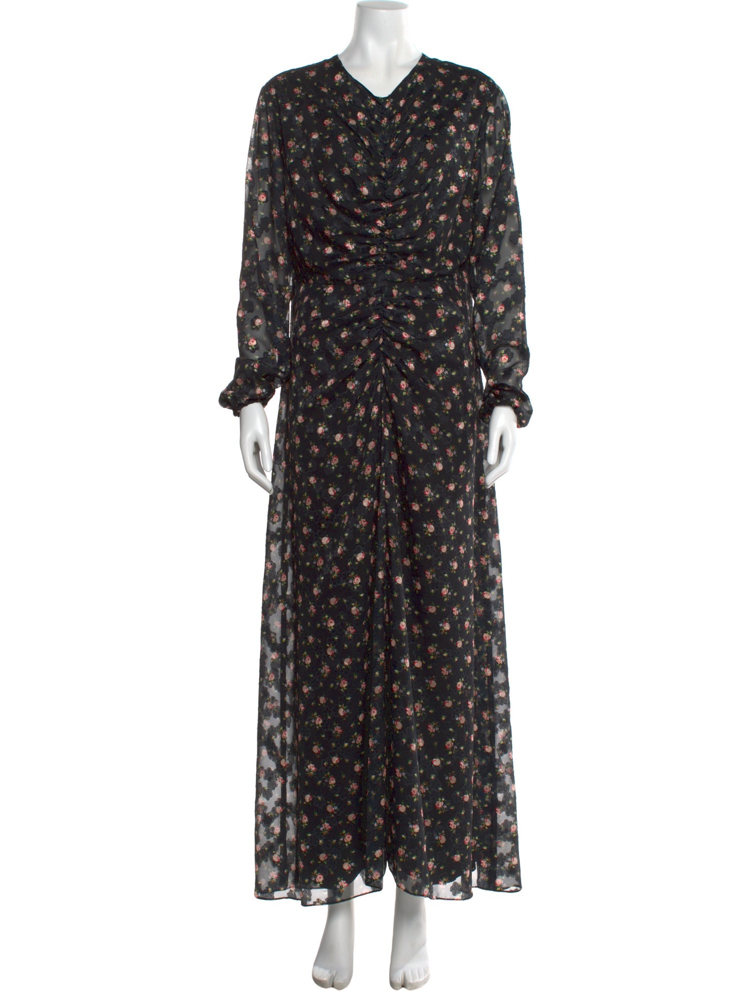 Lilia Stogova Floral Print Long Dress