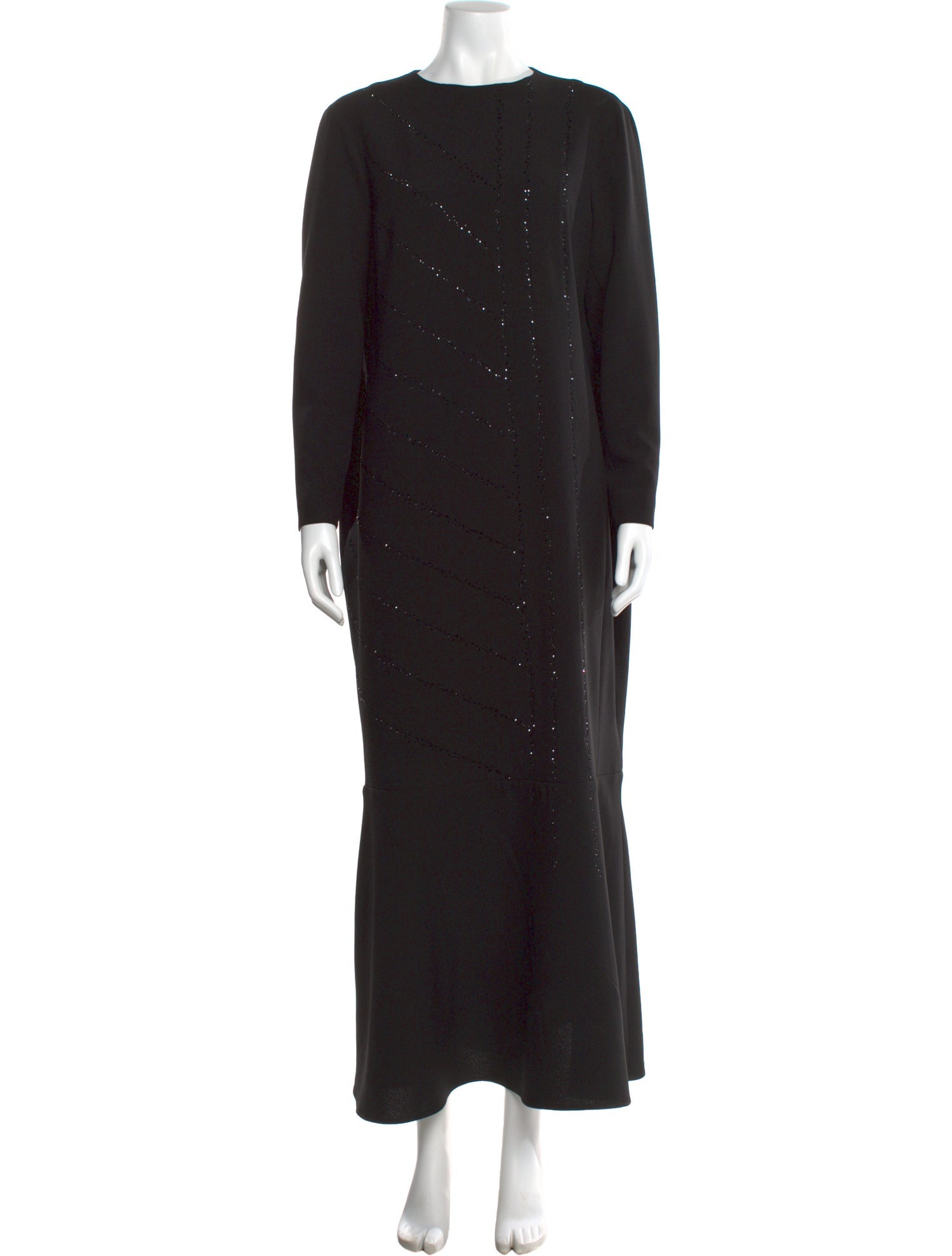 Lilia Stogova Crew Neck Long Dress